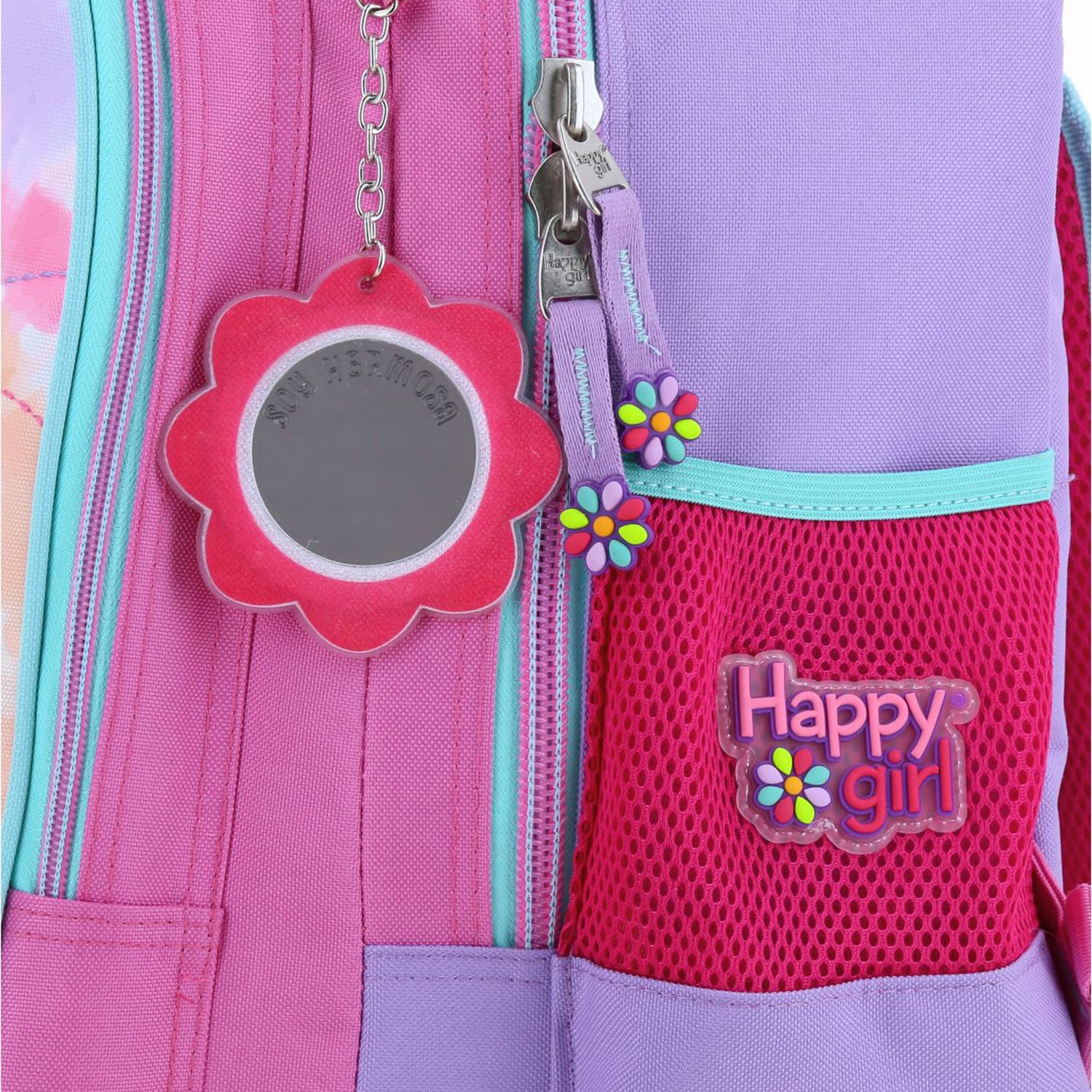 Mochila con Ruedas Happy Girl Rosa para Niña - Divertida y Segura - vista 2