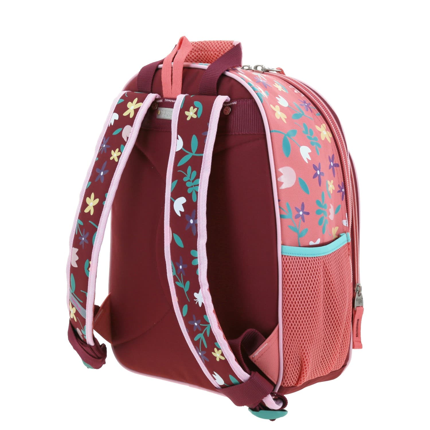 Mochila escolar para niña Happy Girl Rosa con compartimentos amplios 5