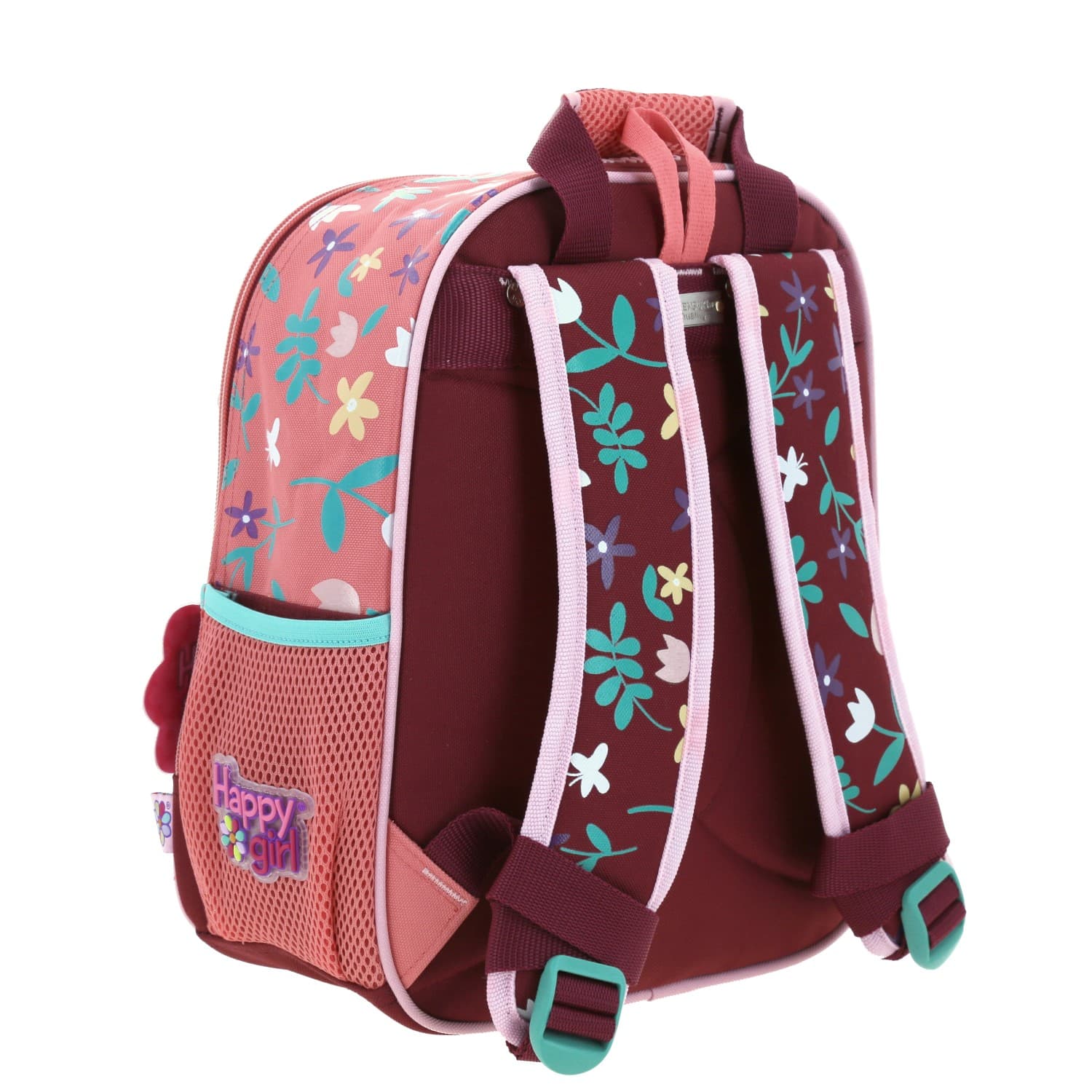 Mochila escolar para niña Happy Girl by Chenson Rosa con amplio compartimento 3