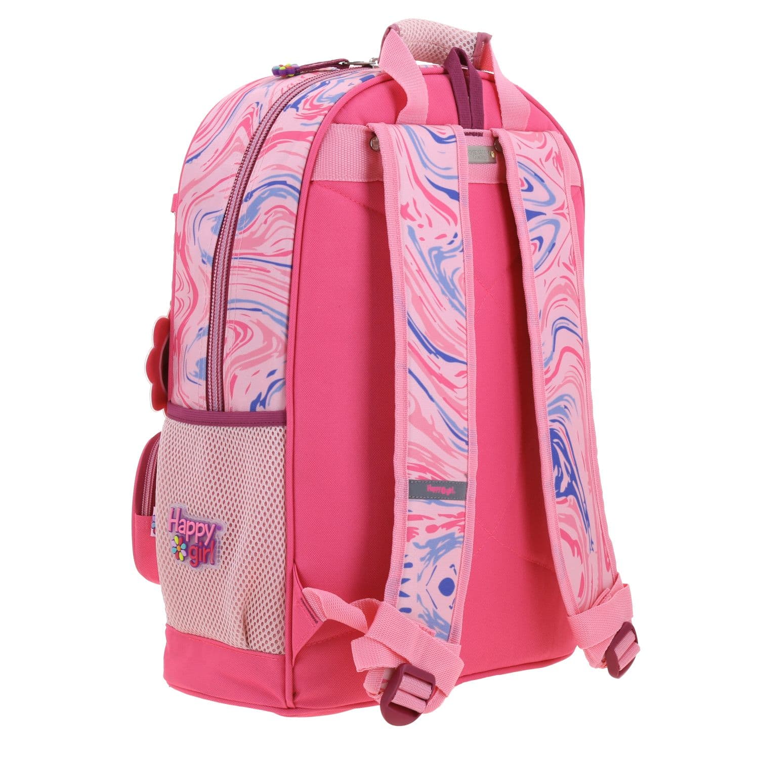 Mochila escolar para niña Happy Girl by Chenson Rosa con compartimento amplio 3