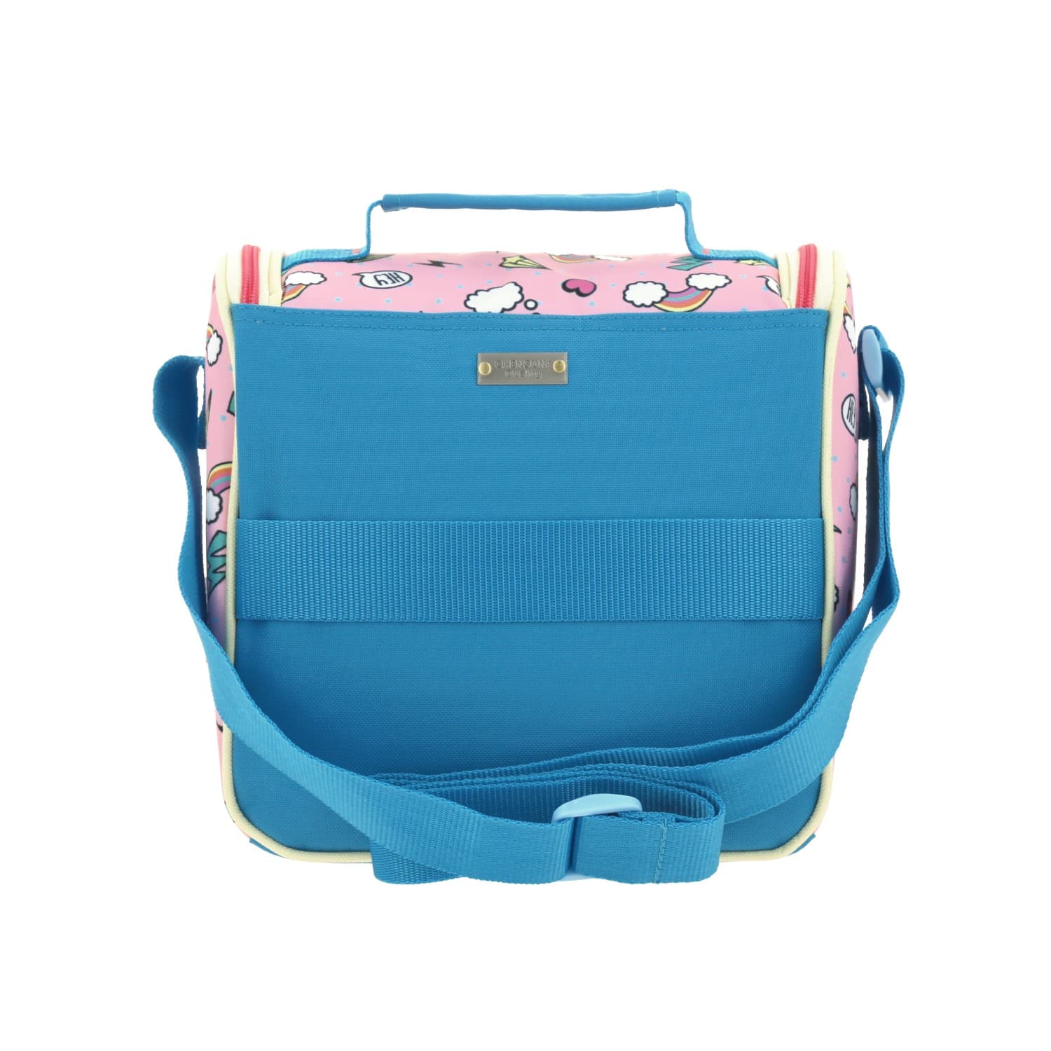 Lonchera escolar térmica Happy Girl rosa para niña - Diversión y durabilidad 4