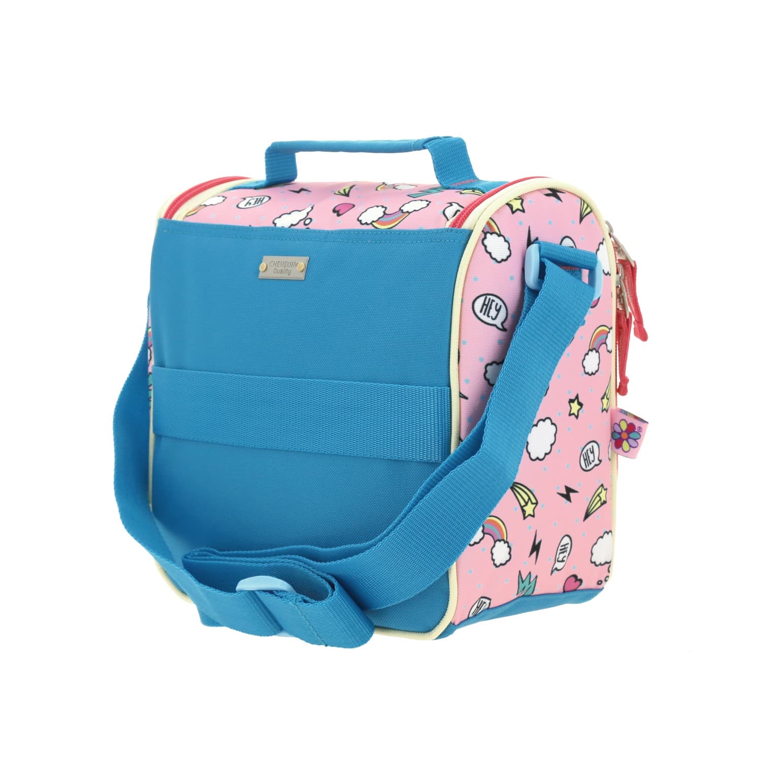 Lonchera escolar térmica Happy Girl rosa para niña - Diversión y durabilidad 5