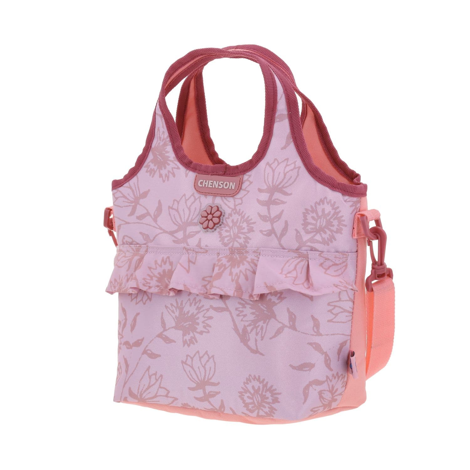 Lonchera Escolar Térmica Happy Girl Rosa para Niña - Diversión y Durabilidad 2