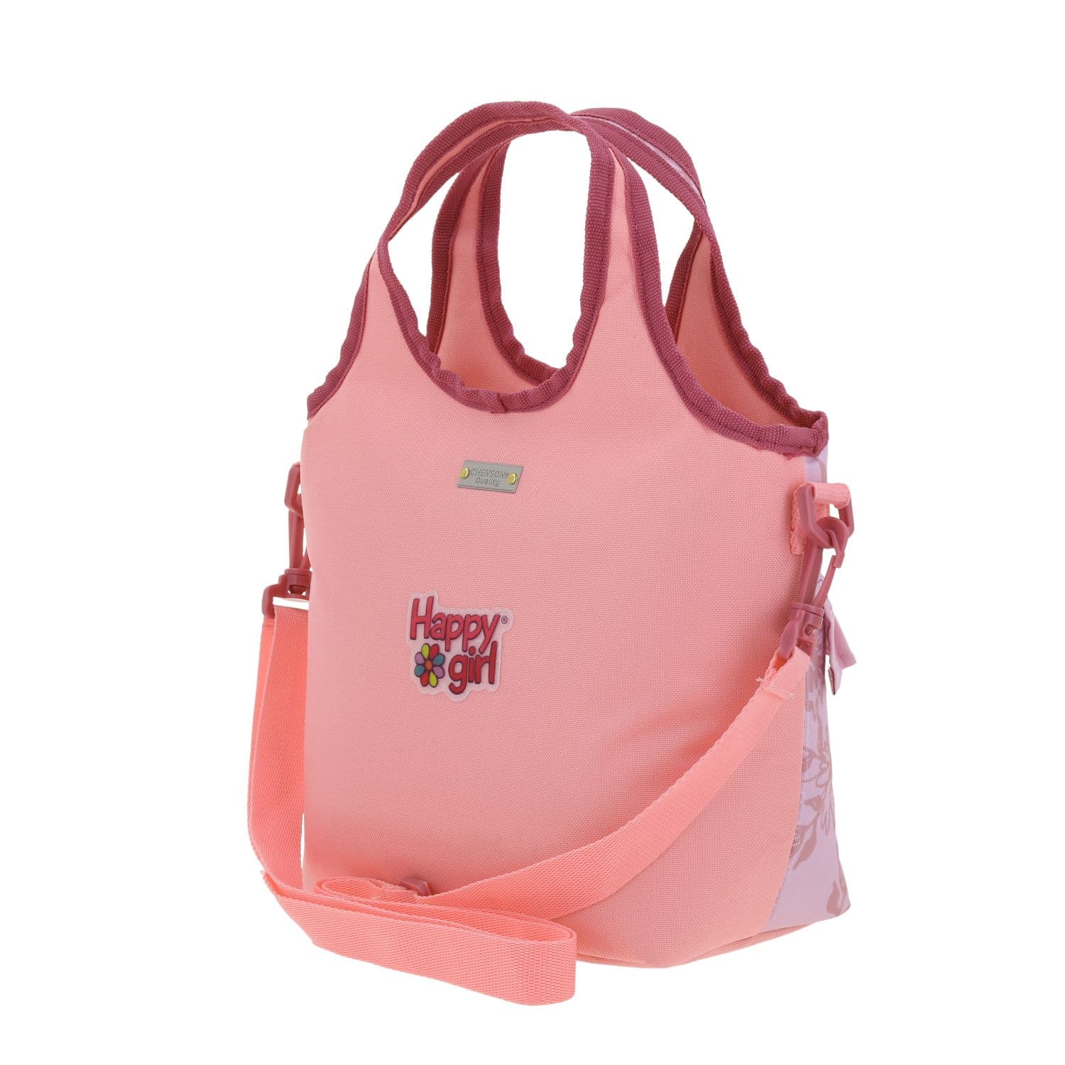 Lonchera Escolar Térmica Happy Girl Rosa para Niña - Diversión y Durabilidad 5