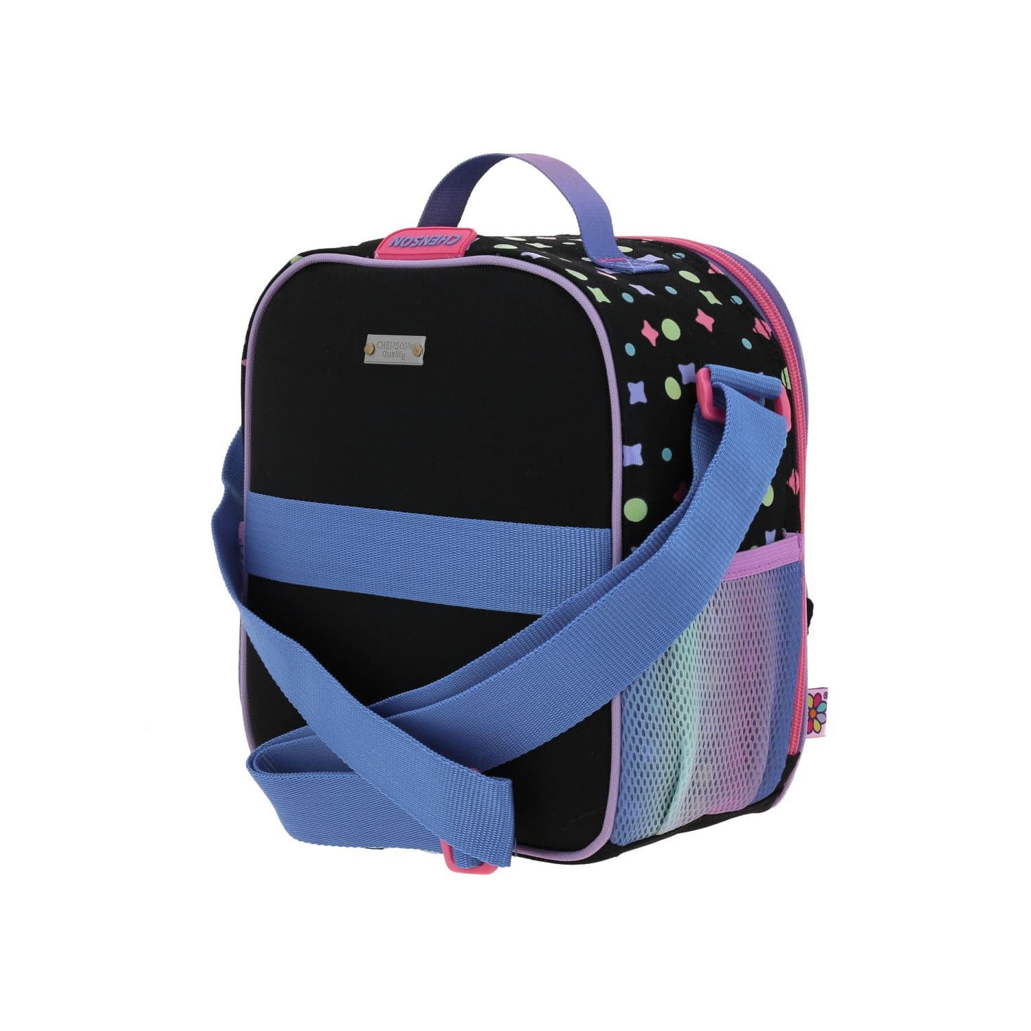 Lonchera escolar térmica Happy Girl negra para niña - Duradera y divertida 5