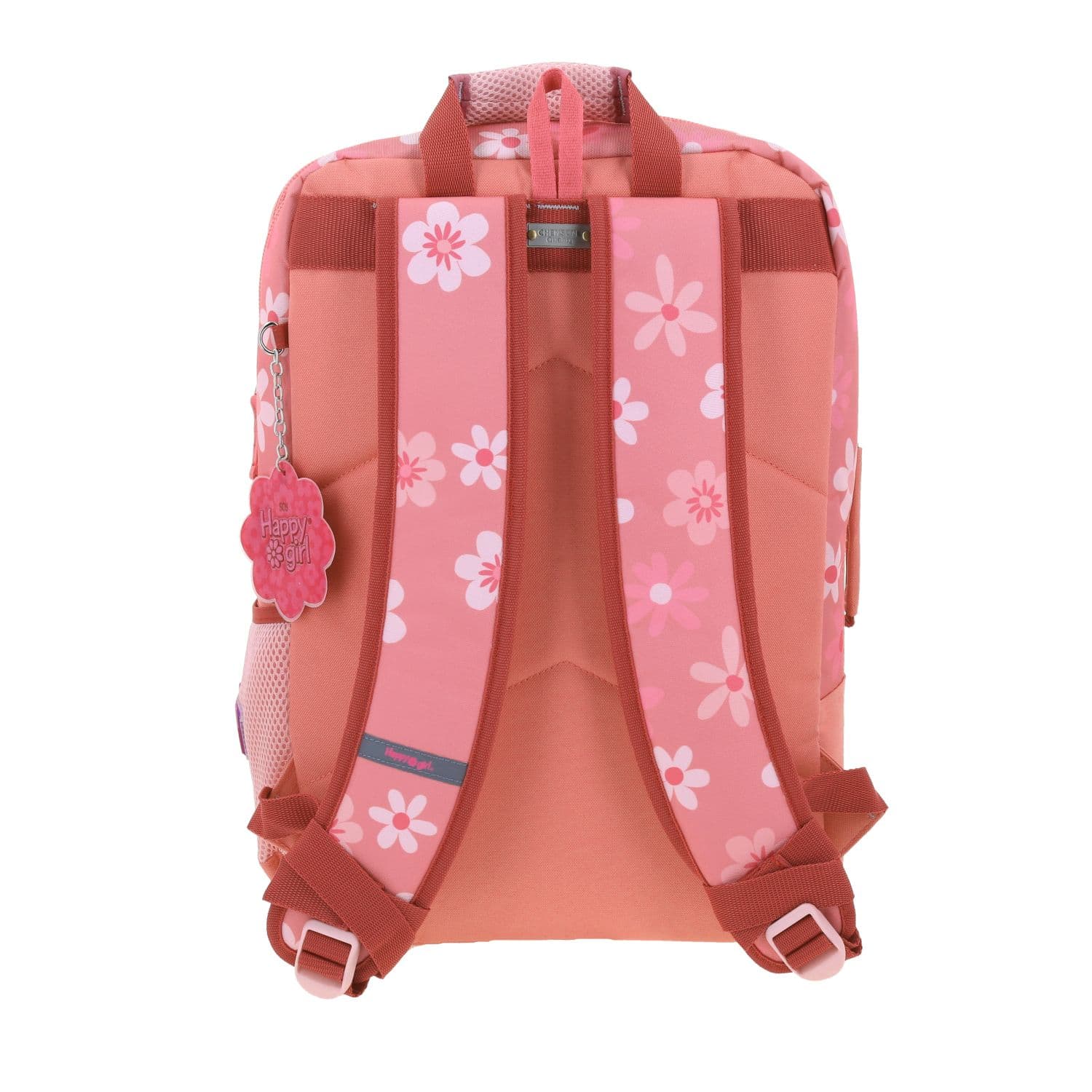 Mochila escolar para niña Happy Girl Rosa con amplio compartimento 4