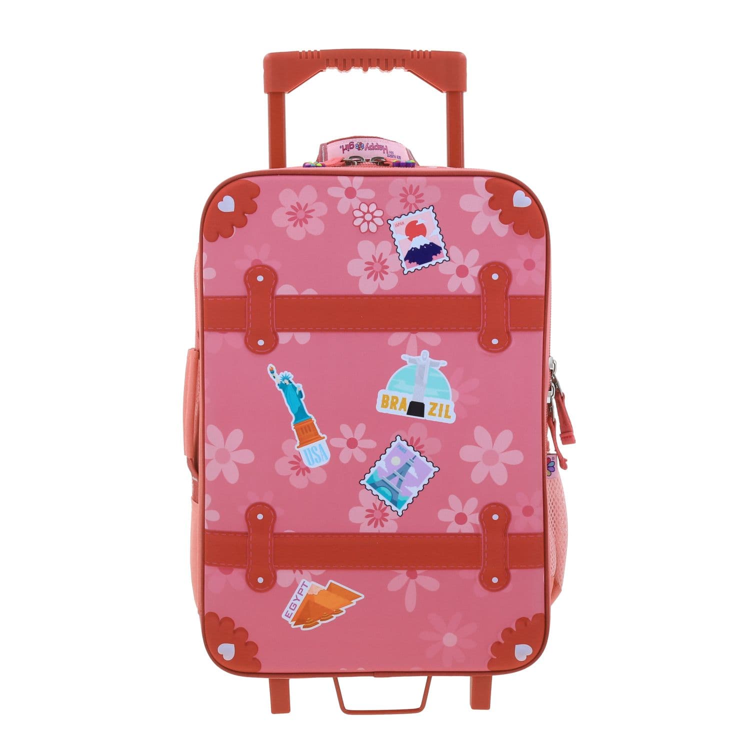 Mochila con Ruedas Happy Girl Rosa para Niña - Divertida y Segura