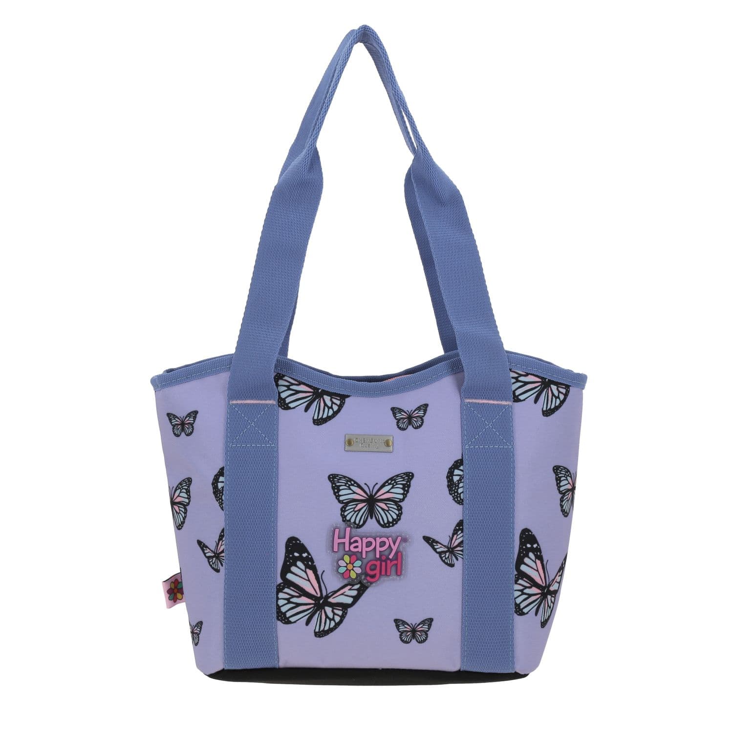 Lonchera escolar Happy Girl violeta térmica para niña - Durabilidad y diversión 4