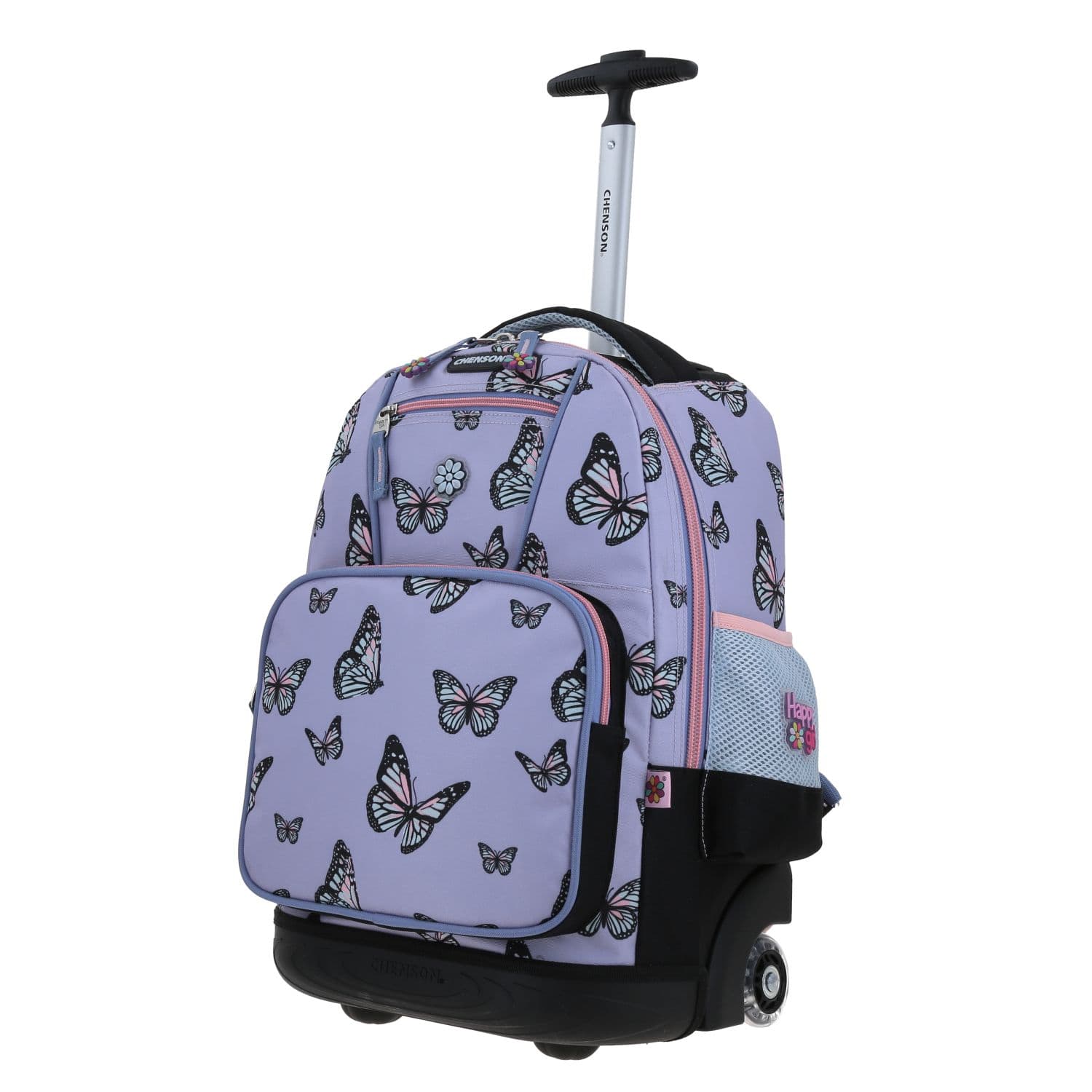 Mochila con Ruedas Happy Girl Violeta para Niña - Diversión y Durabilidad 2