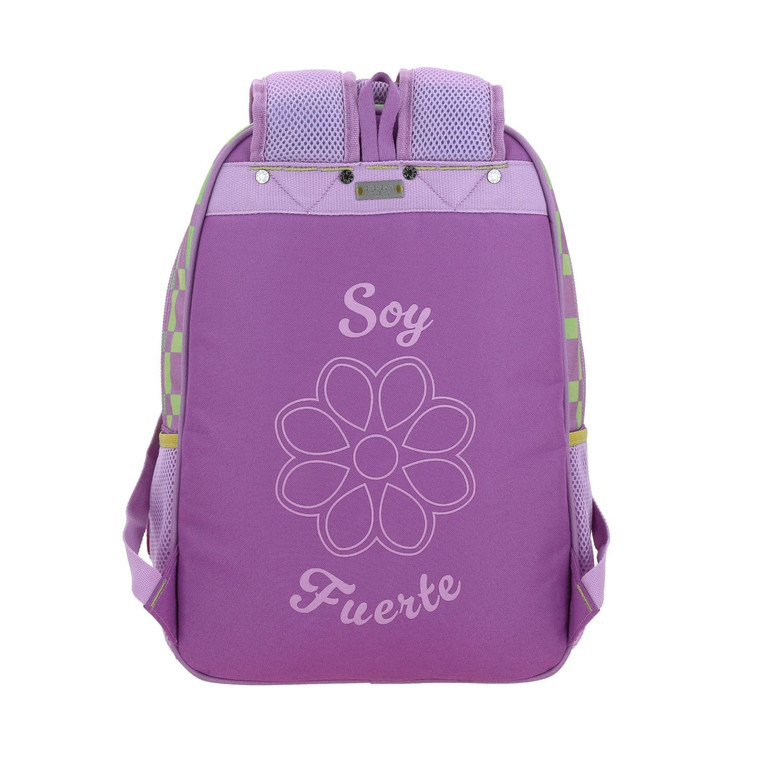 Mochila escolar para niña Happy Girl uva con compartimentos seguros - vista 2