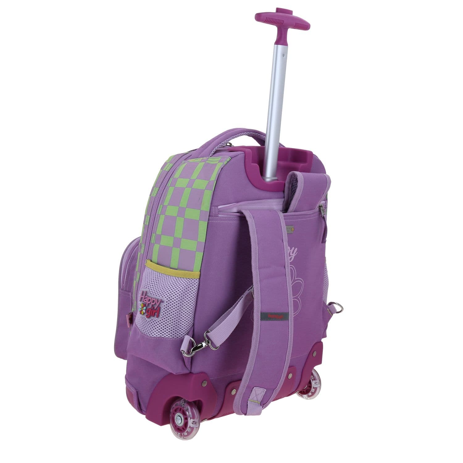 Mochila con Ruedas Happy Girl Uva para Niña - Diversión y Seguridad 3