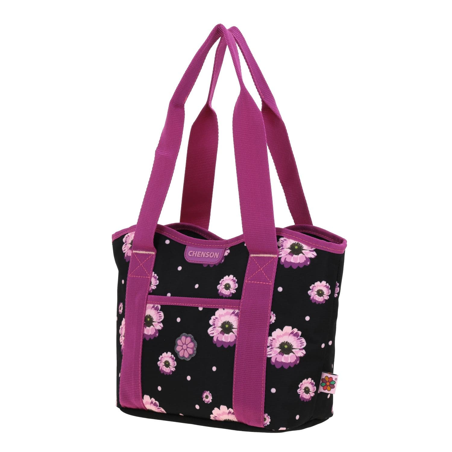 Lonchera escolar térmica Happy Girl by Chenson, Negro, duradera y divertida 2