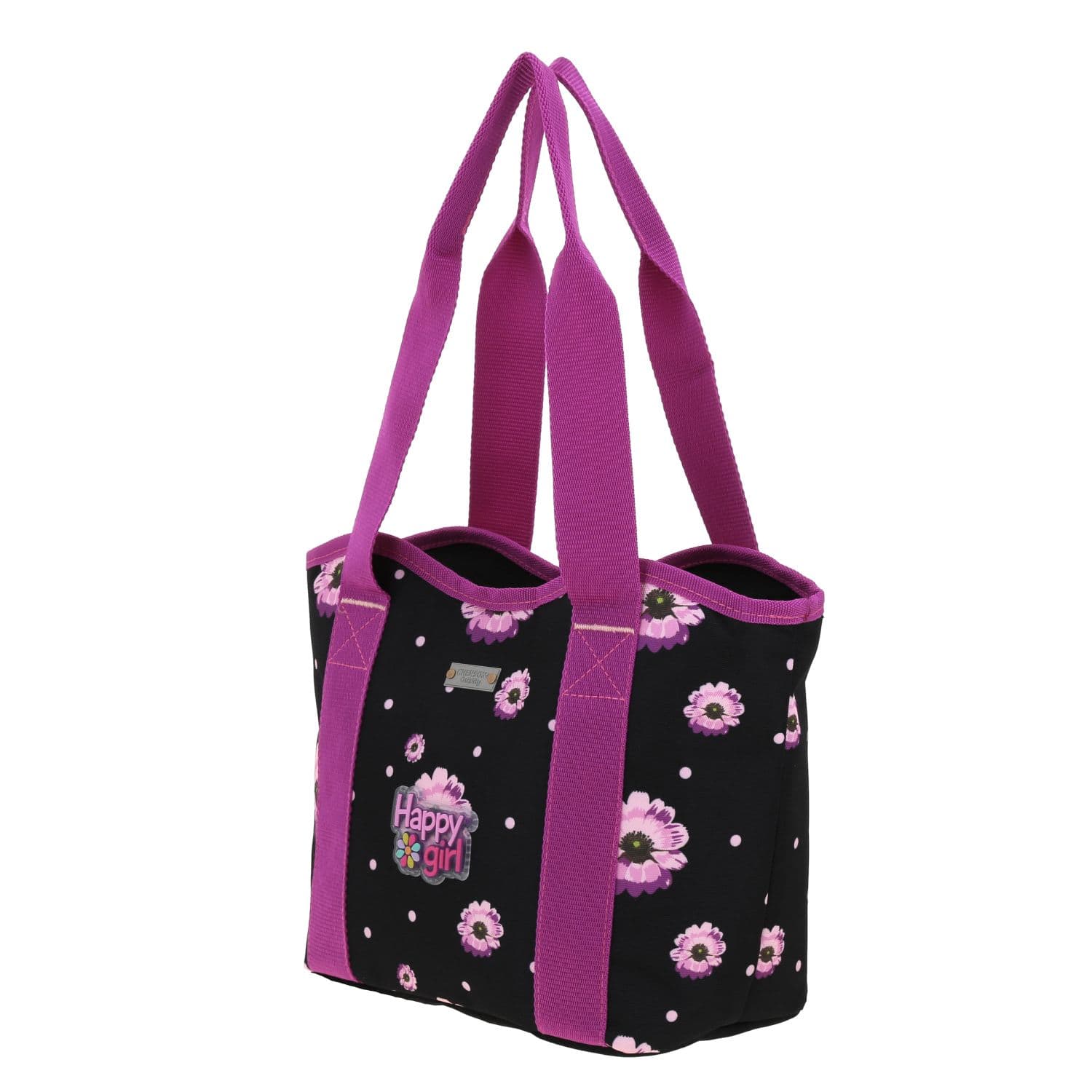 Lonchera escolar térmica Happy Girl by Chenson, Negro, duradera y divertida 5