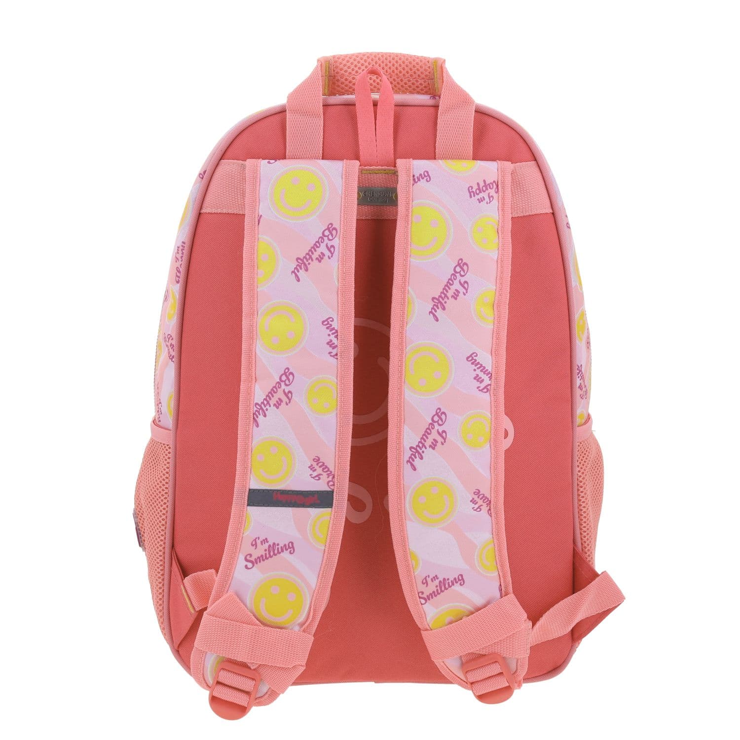 Mochila escolar para niña Happy Girl by Chenson color rosa con compartimentos 4