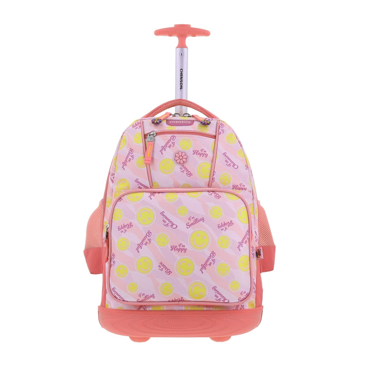 Mochila con Ruedas Happy Girl Rosa para Niña - Diversión y Durabilidad