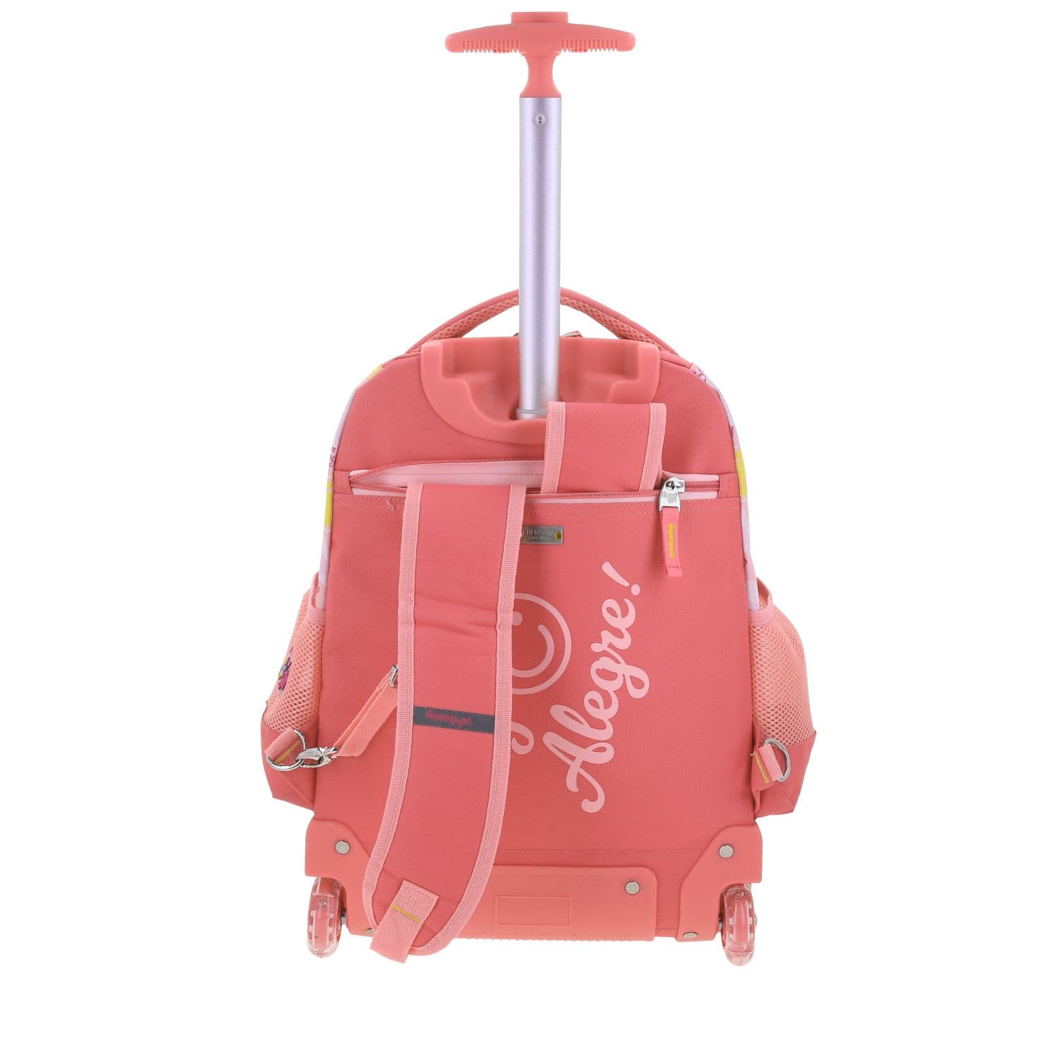 Mochila con Ruedas Happy Girl Rosa para Niña - Diversión y Durabilidad 4