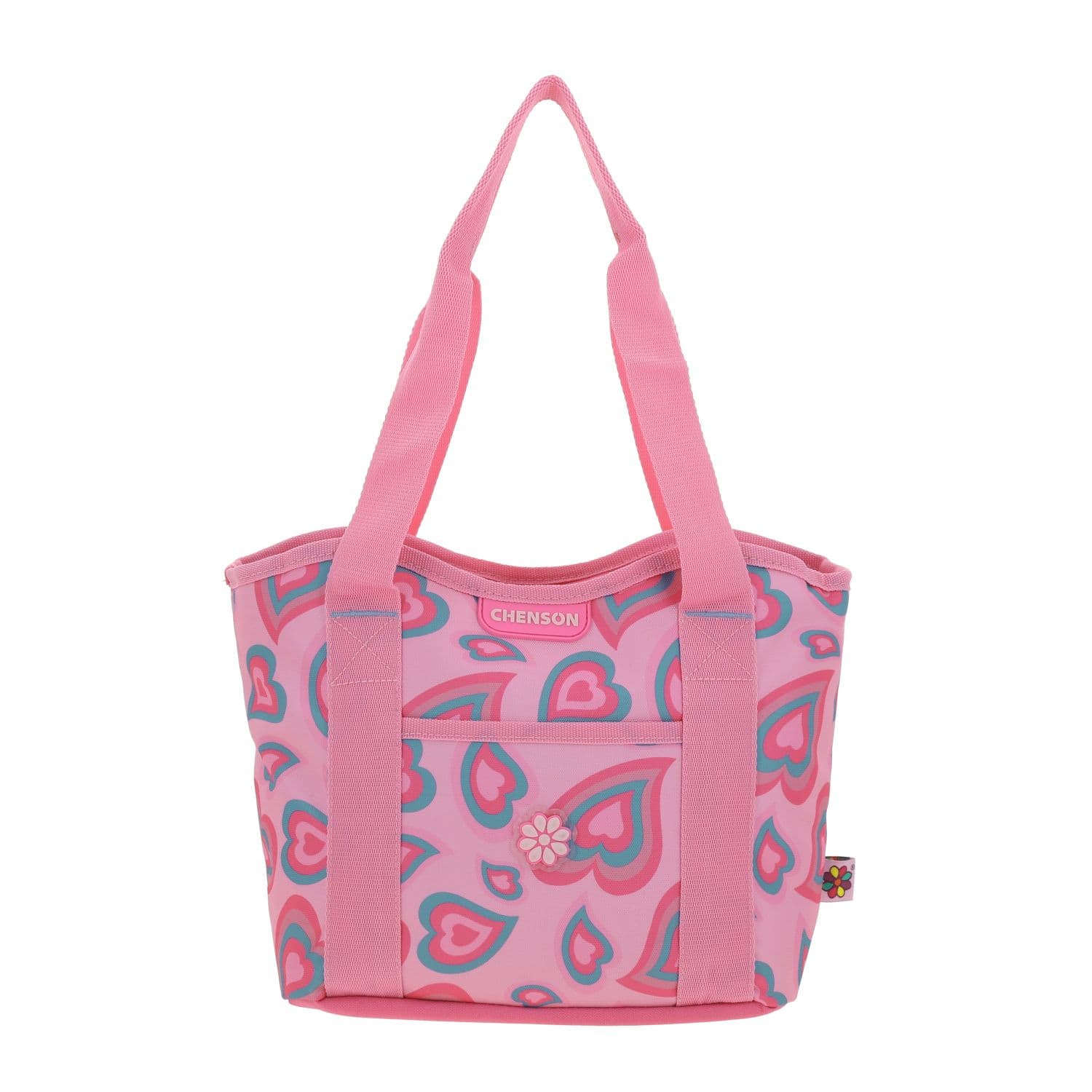 Lonchera escolar Happy Girl by Chenson Rosa con amplia capacidad