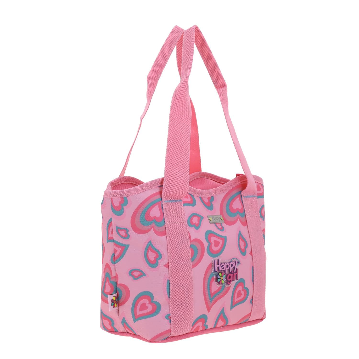 Lonchera escolar Happy Girl by Chenson Rosa con amplia capacidad 3