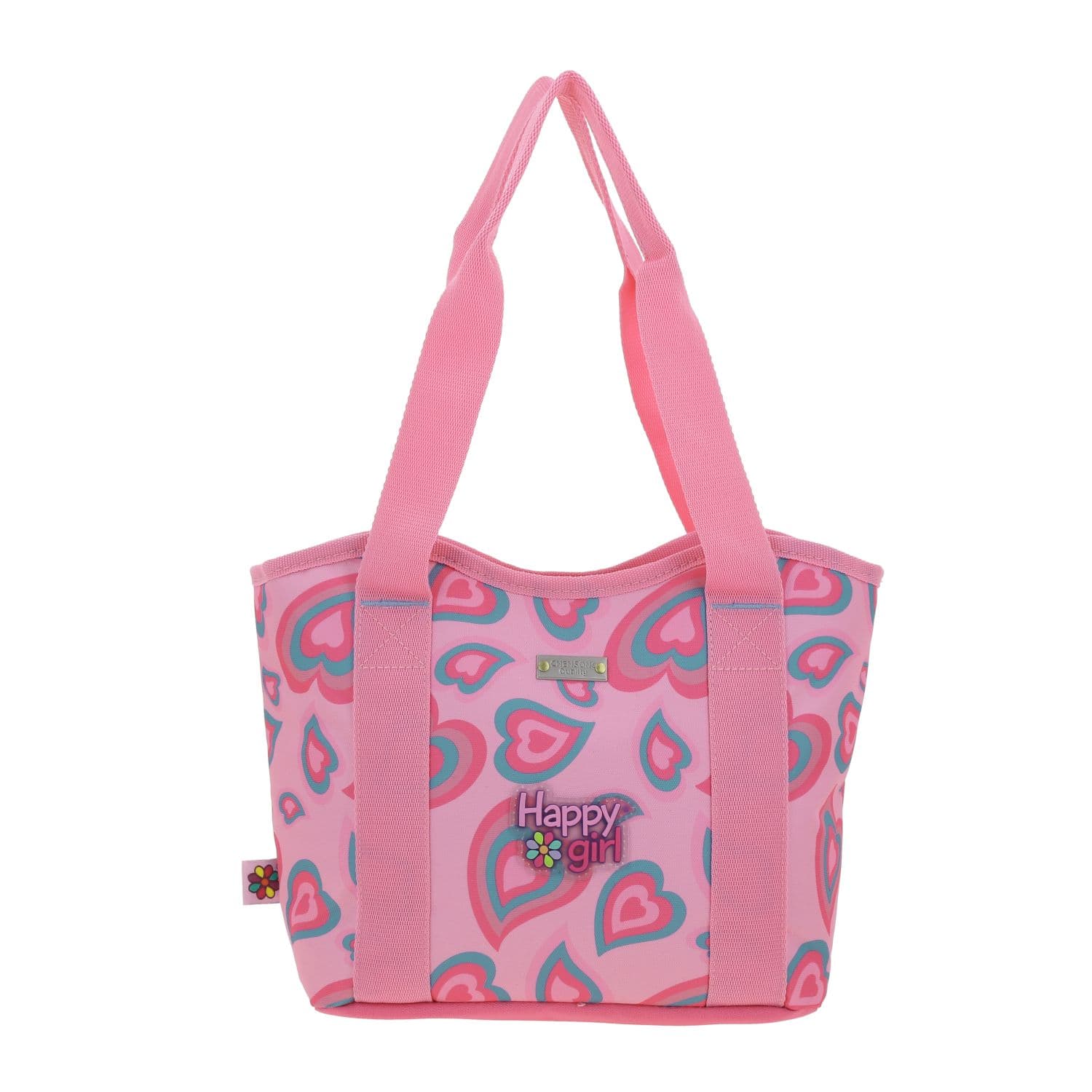 Lonchera escolar Happy Girl by Chenson Rosa con amplia capacidad 4