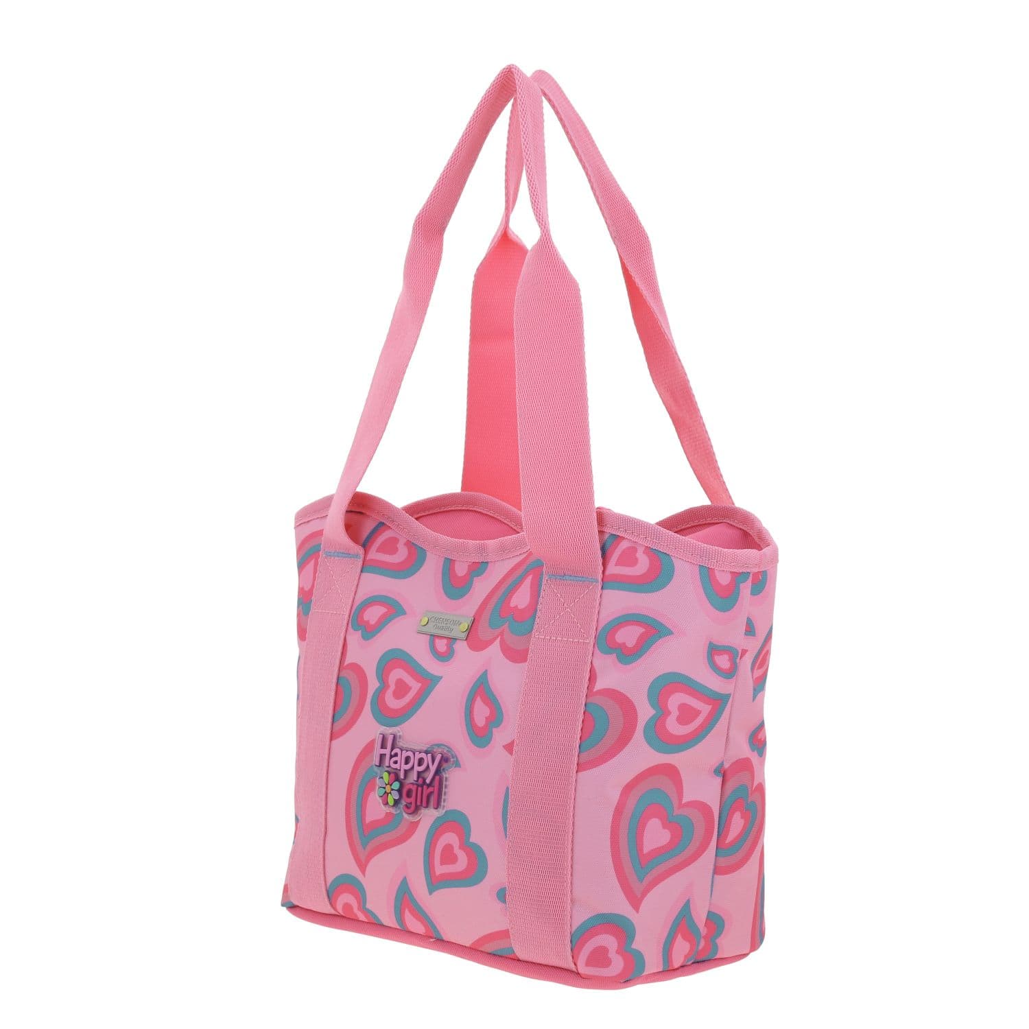 Lonchera escolar Happy Girl by Chenson Rosa con amplia capacidad 5
