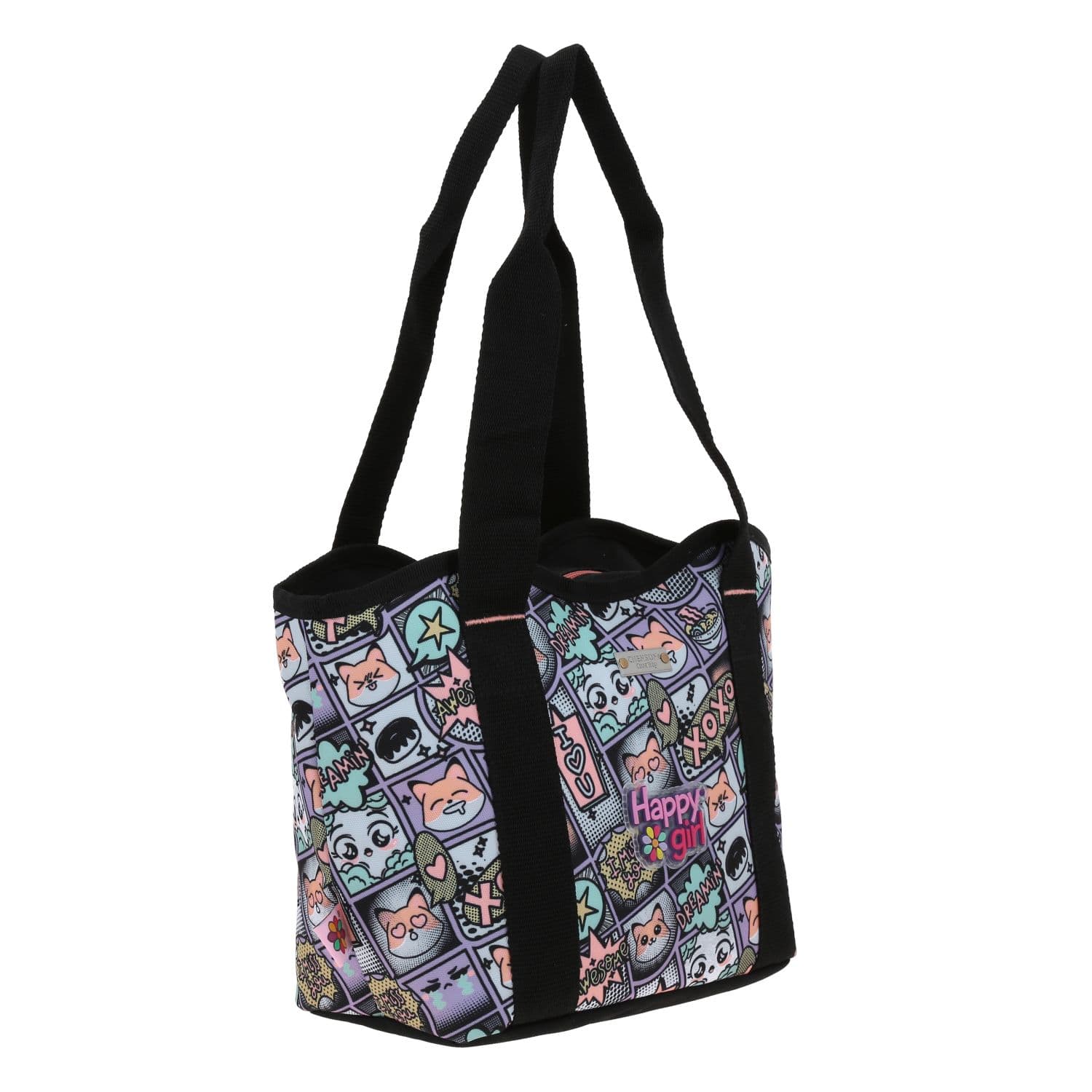 Lonchera escolar Happy Girl Uva con compartimento térmico y diversión 3