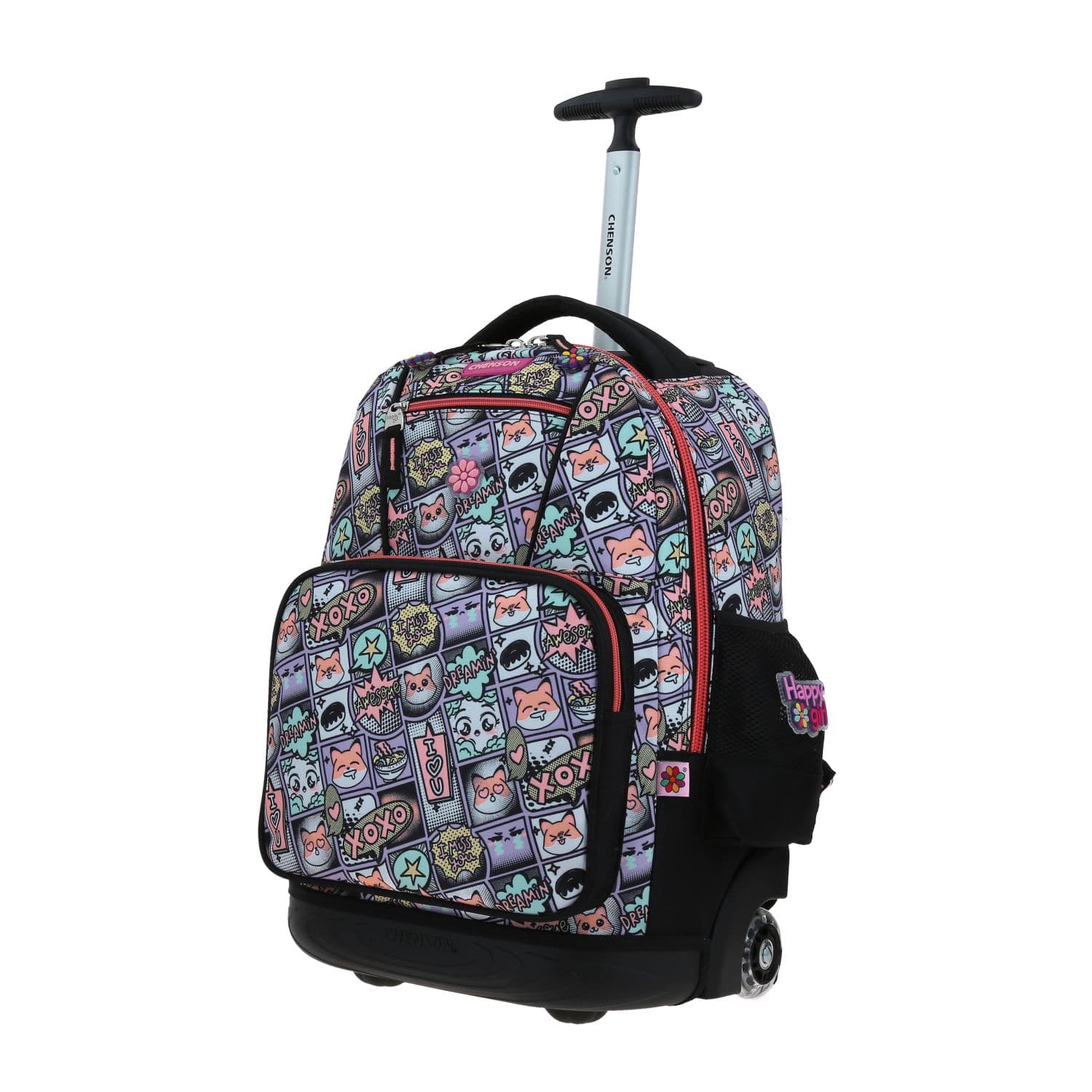 Mochila con Ruedas Happy Girl Uva para Niña | Diversión y Durabilidad 2