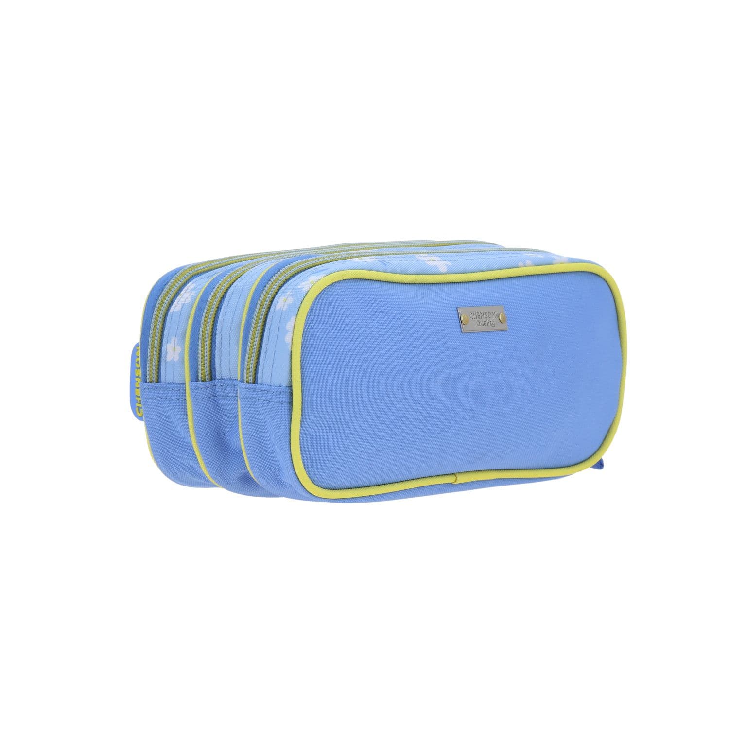 Lapicera escolar Happy Girl by Chenson azul con triple compartimento 3