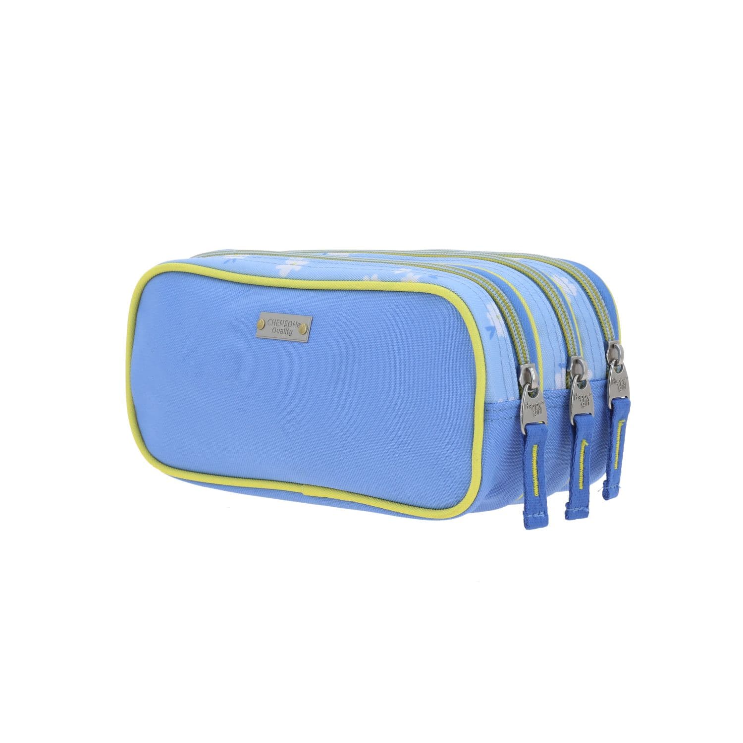 Lapicera escolar Happy Girl by Chenson azul con triple compartimento 5