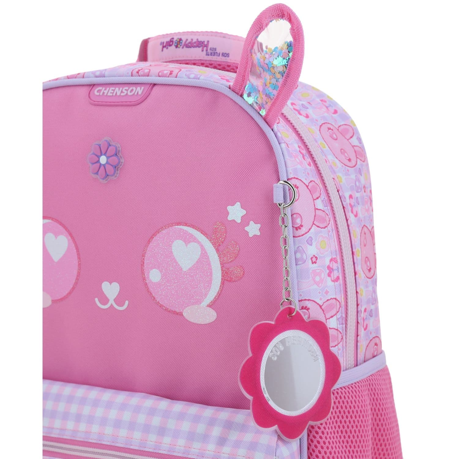 Mochila escolar para niña Happy Girl by Chenson color rosa duradera - vista 2