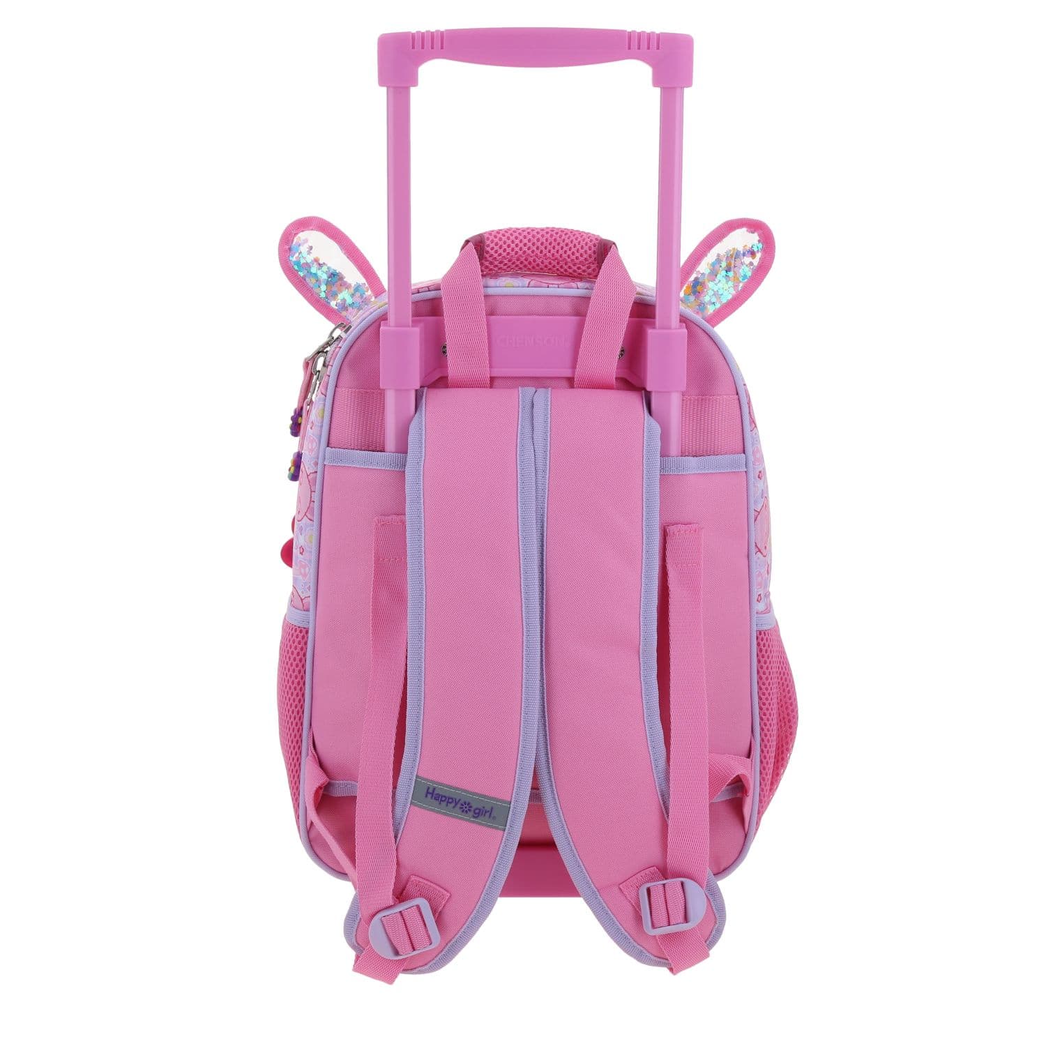 Mochila con Ruedas Happy Girl Rosa para Niña - Divertida y Duradera 4