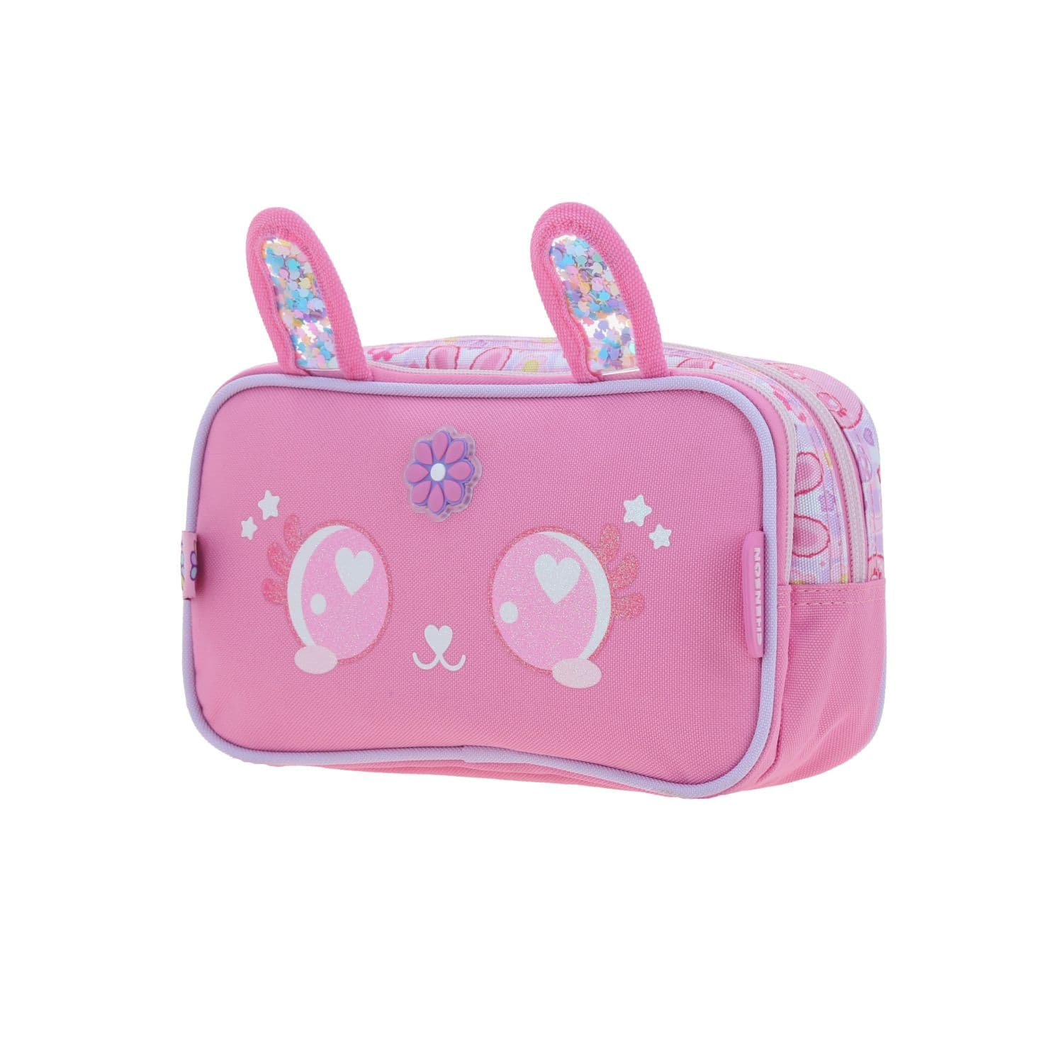 Lapicera escolar para niña Happy Girl rosa con doble bolsillo 2