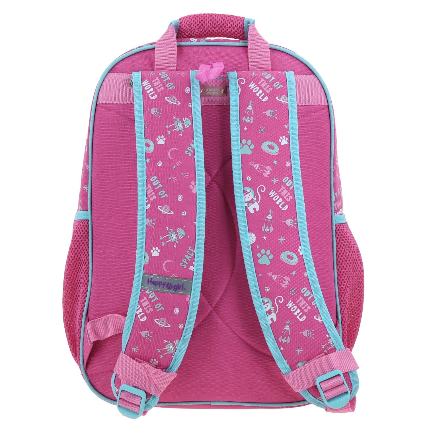 Mochila escolar para niña Happy Girl by Chenson Rosa con amplio compartimento 4