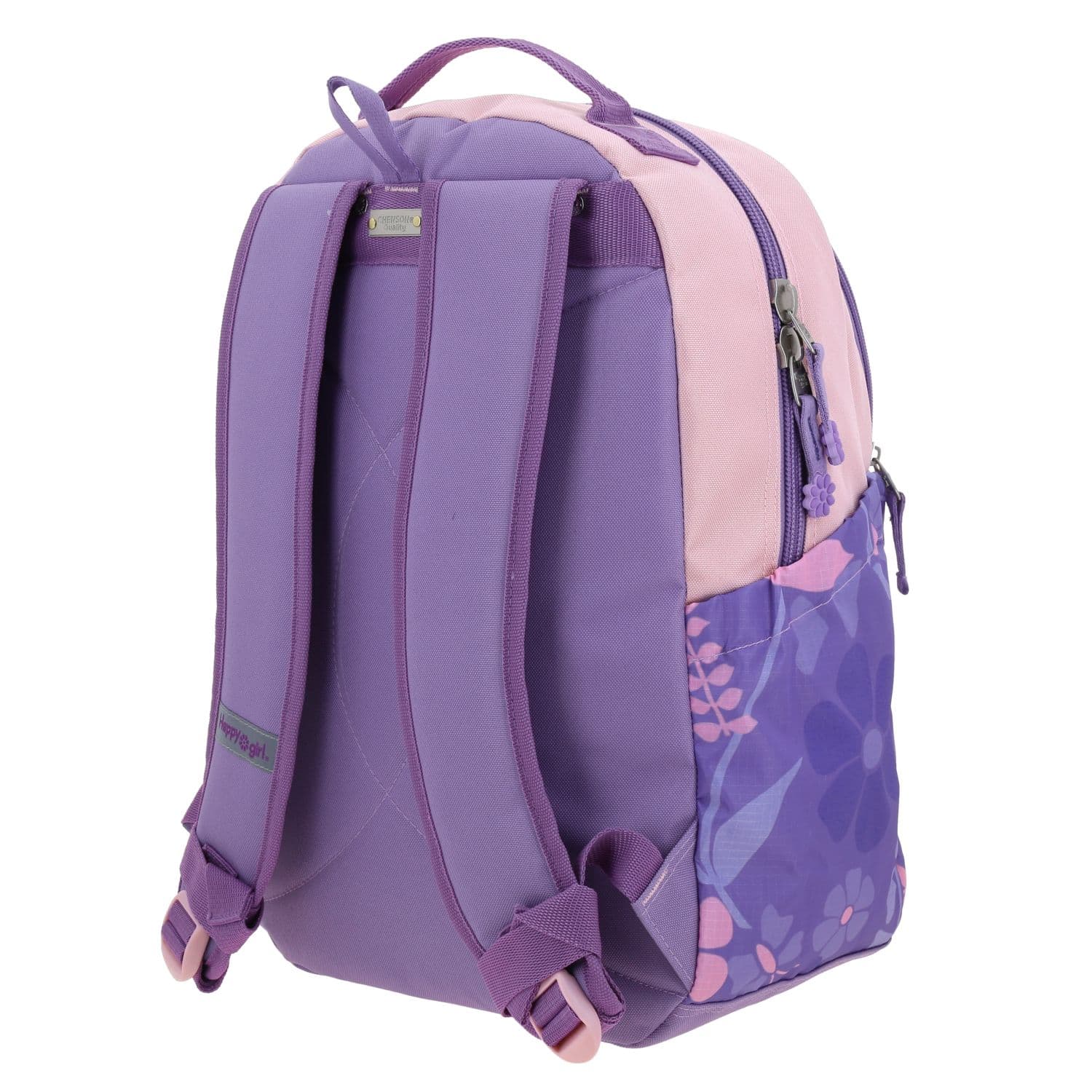Mochila escolar para niña Happy Girl by Chenson color uva con compartimentos 5