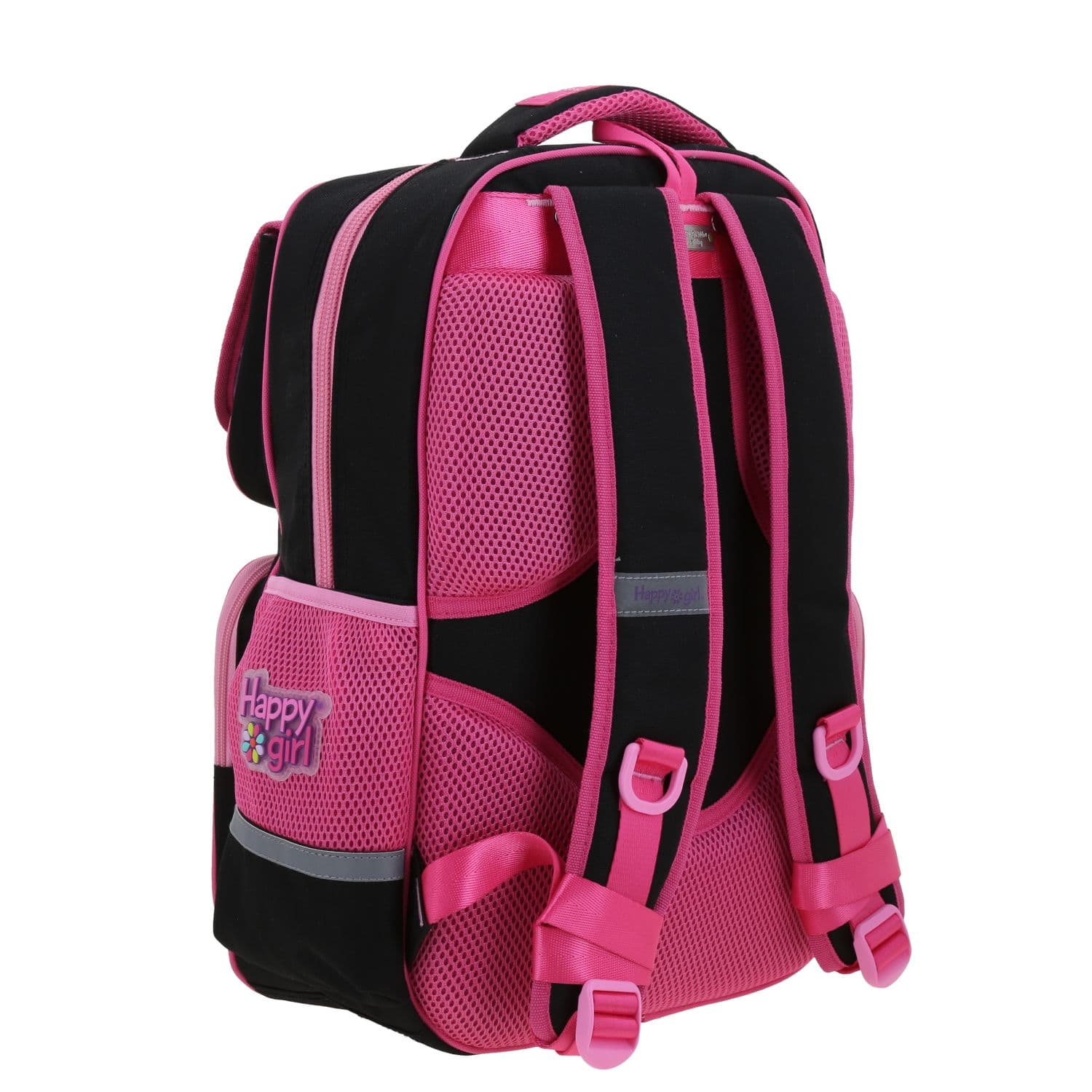 Mochila escolar para niña Happy Girl by Chenson negra con durabilidad y estilo 3