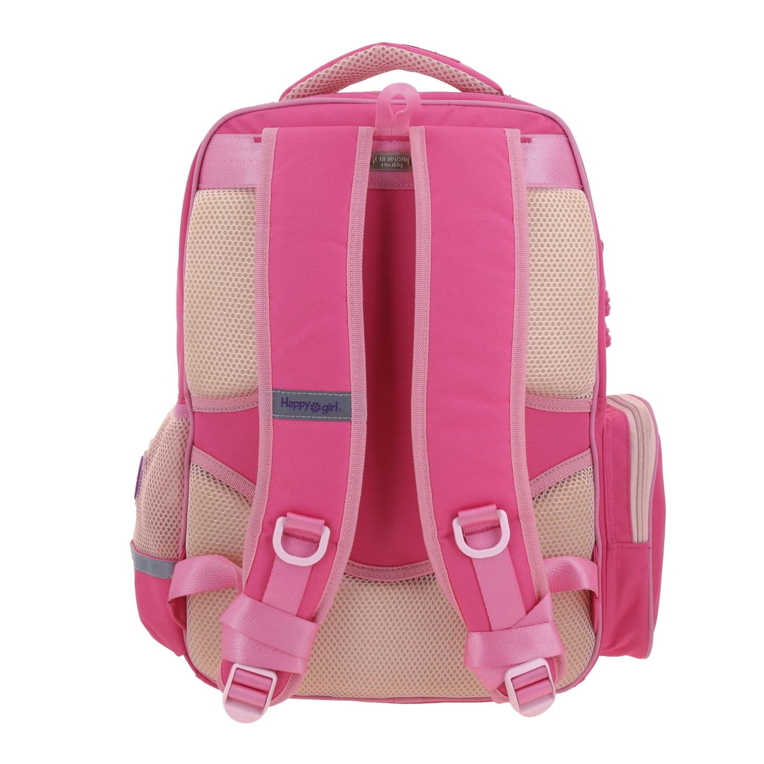 Mochila escolar para niña Happy Girl by Chenson color rosa, divertida y segura 4