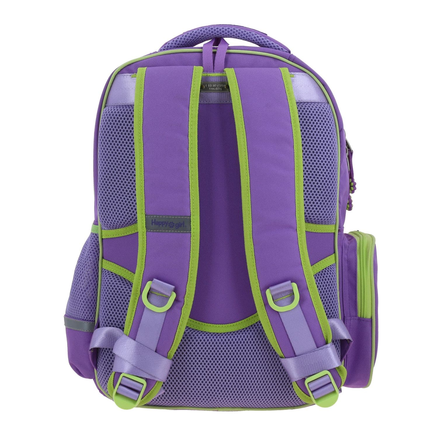 Mochila escolar para niña Happy Girl by Chenson violeta con seguridad y diversión 4