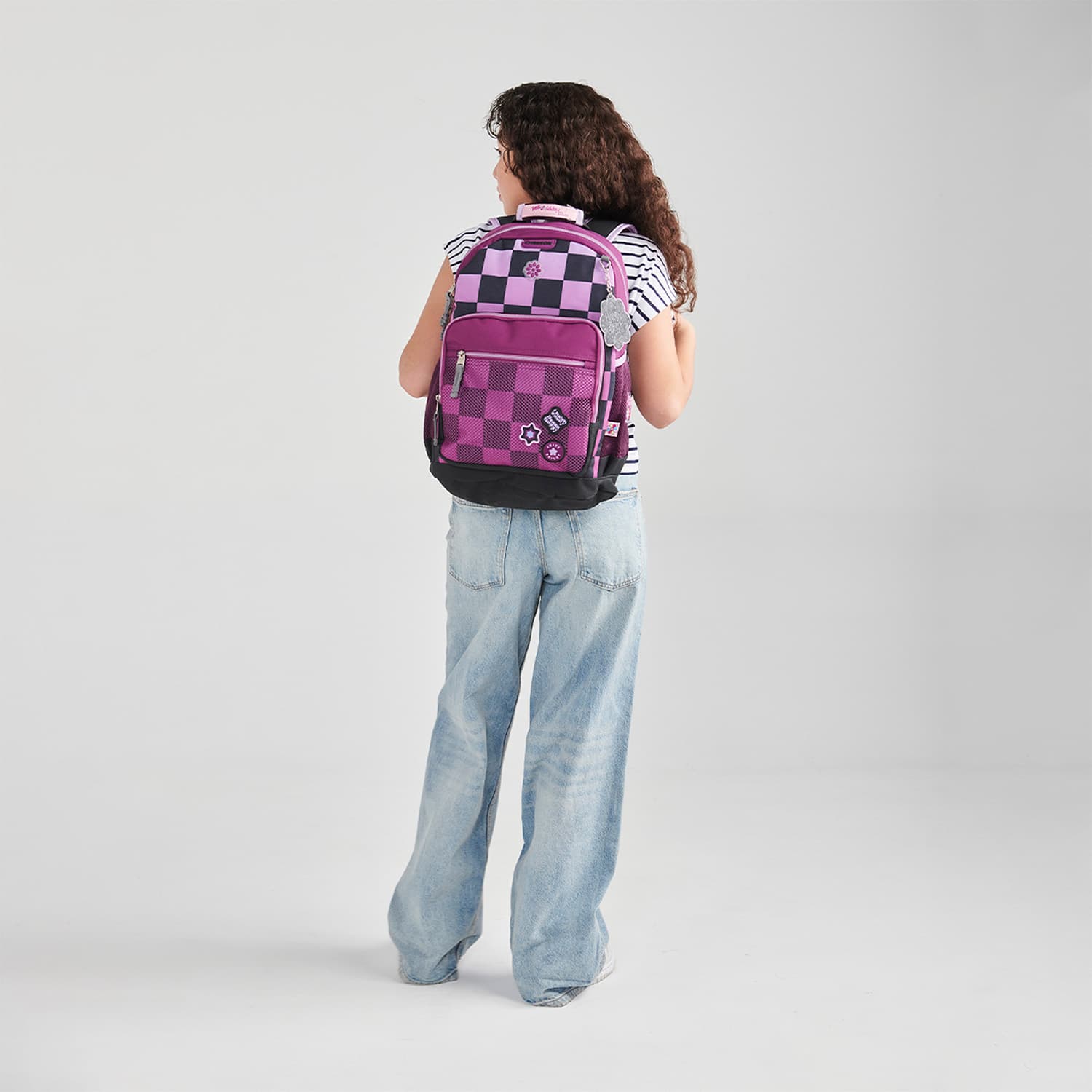 Mochila escolar para niña Happy Girl by Chenson color negro duradera - vista 2