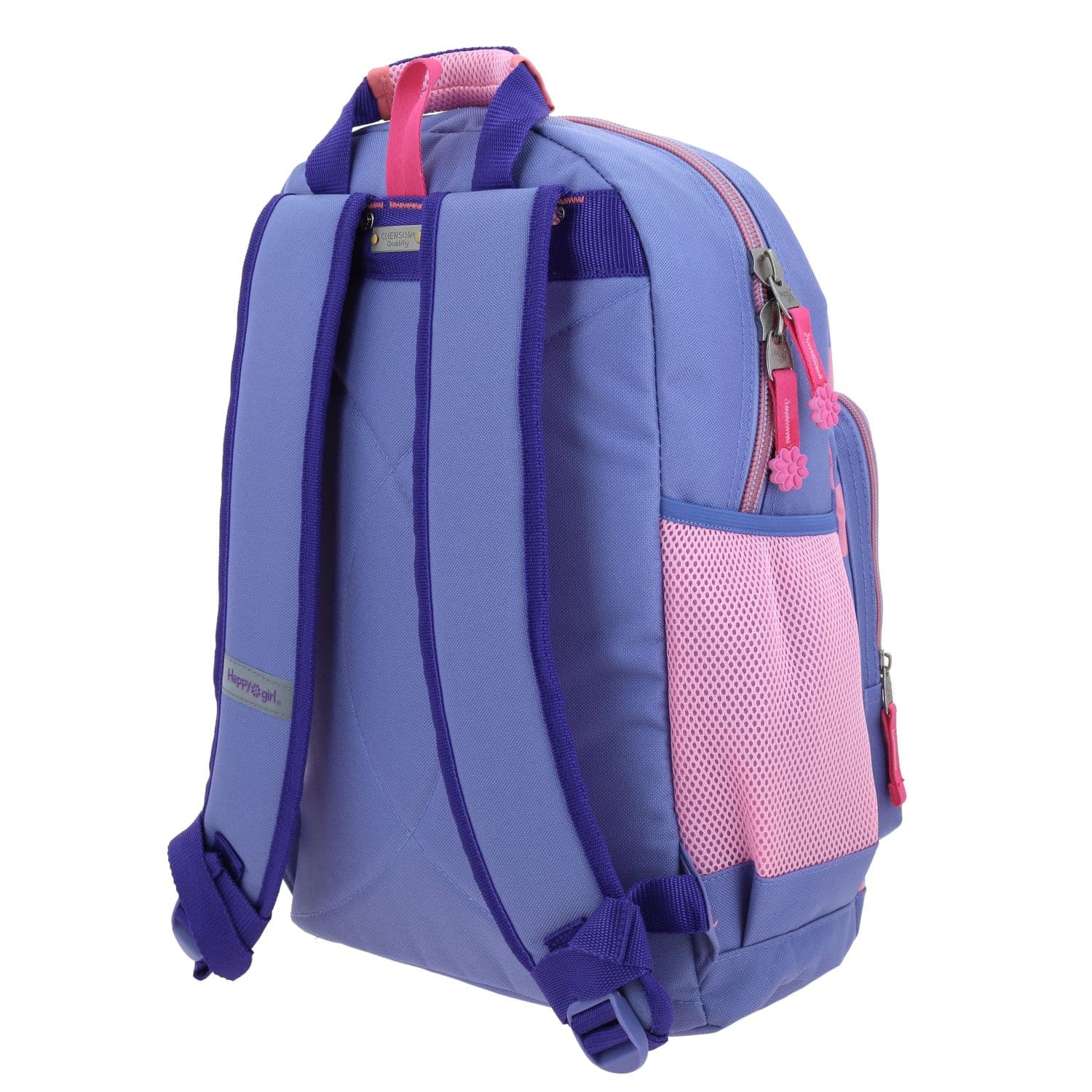 Mochila escolar para niña Happy Girl by Chenson color uva con seguridad y diversión 5