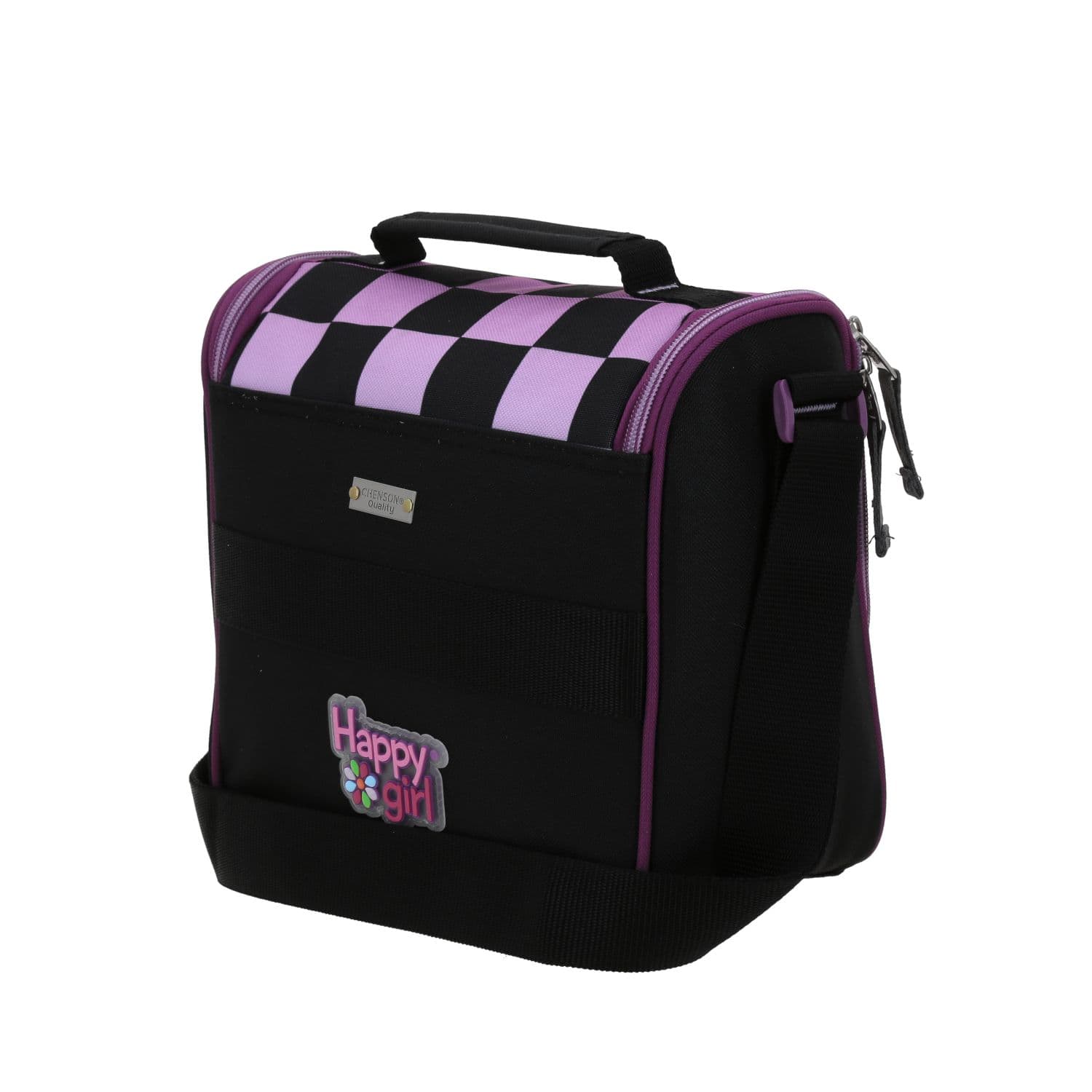 Lonchera escolar térmica Happy Girl negra para niña - Durabilidad y diversión 5