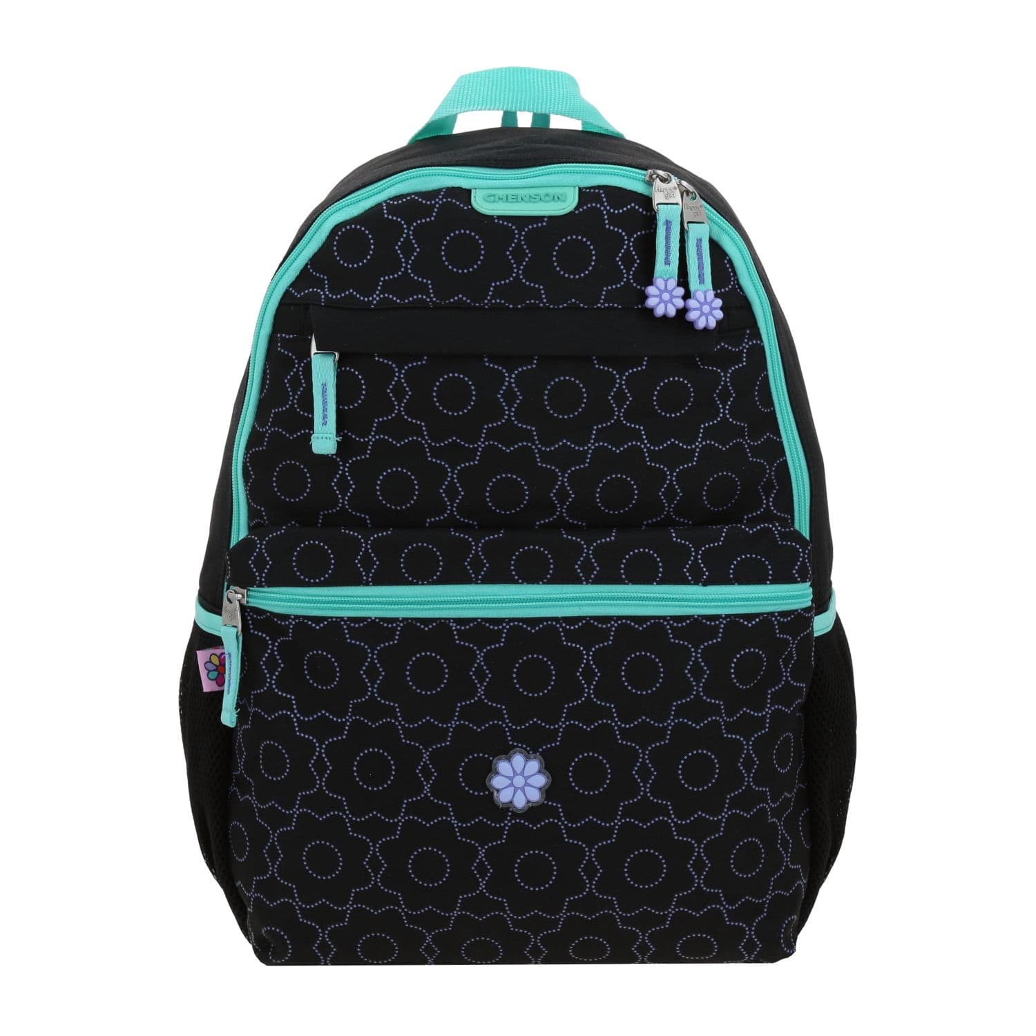 Mochila escolar para niña Happy Girl by Chenson negra con compartimentos