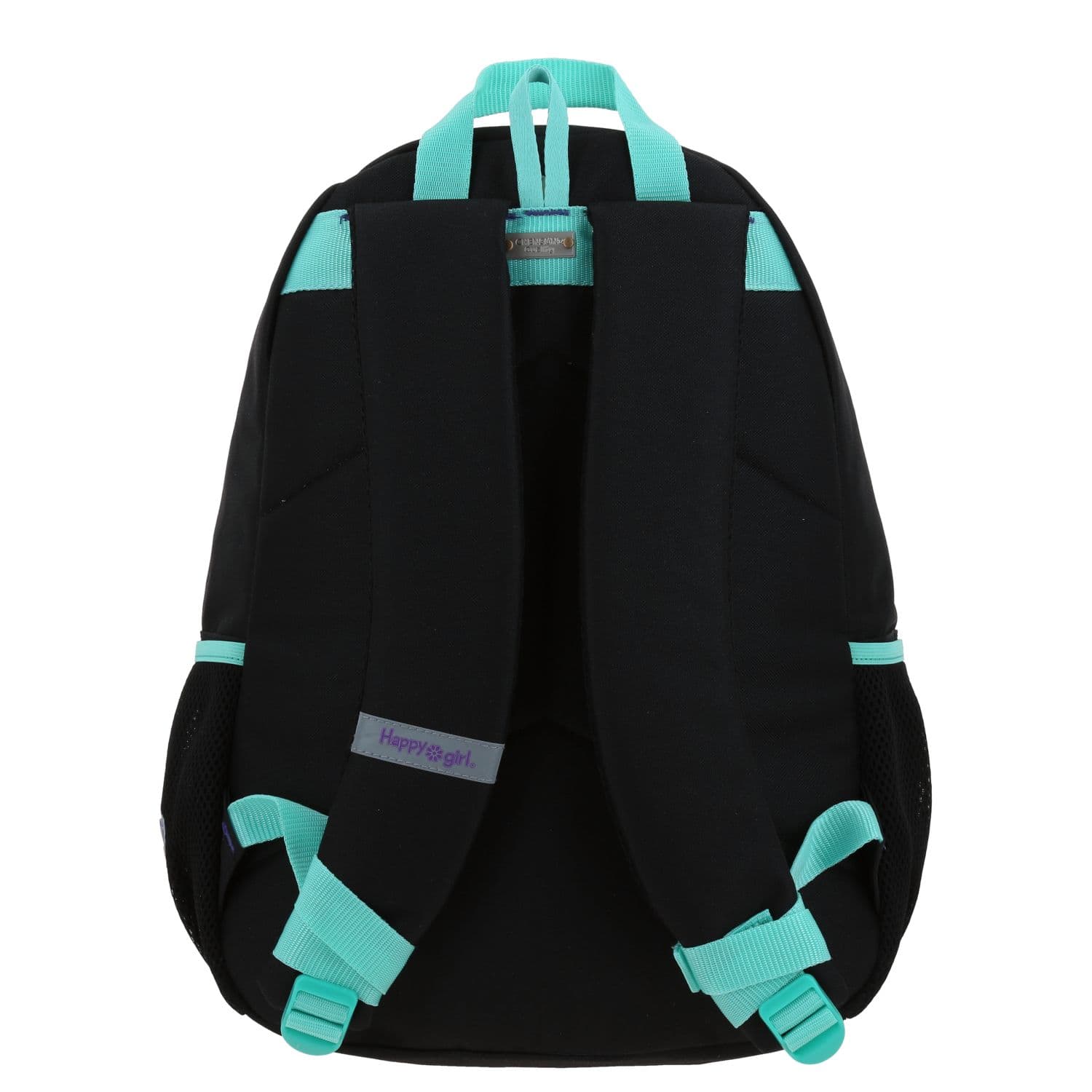 Mochila escolar para niña Happy Girl by Chenson negra con compartimentos 4
