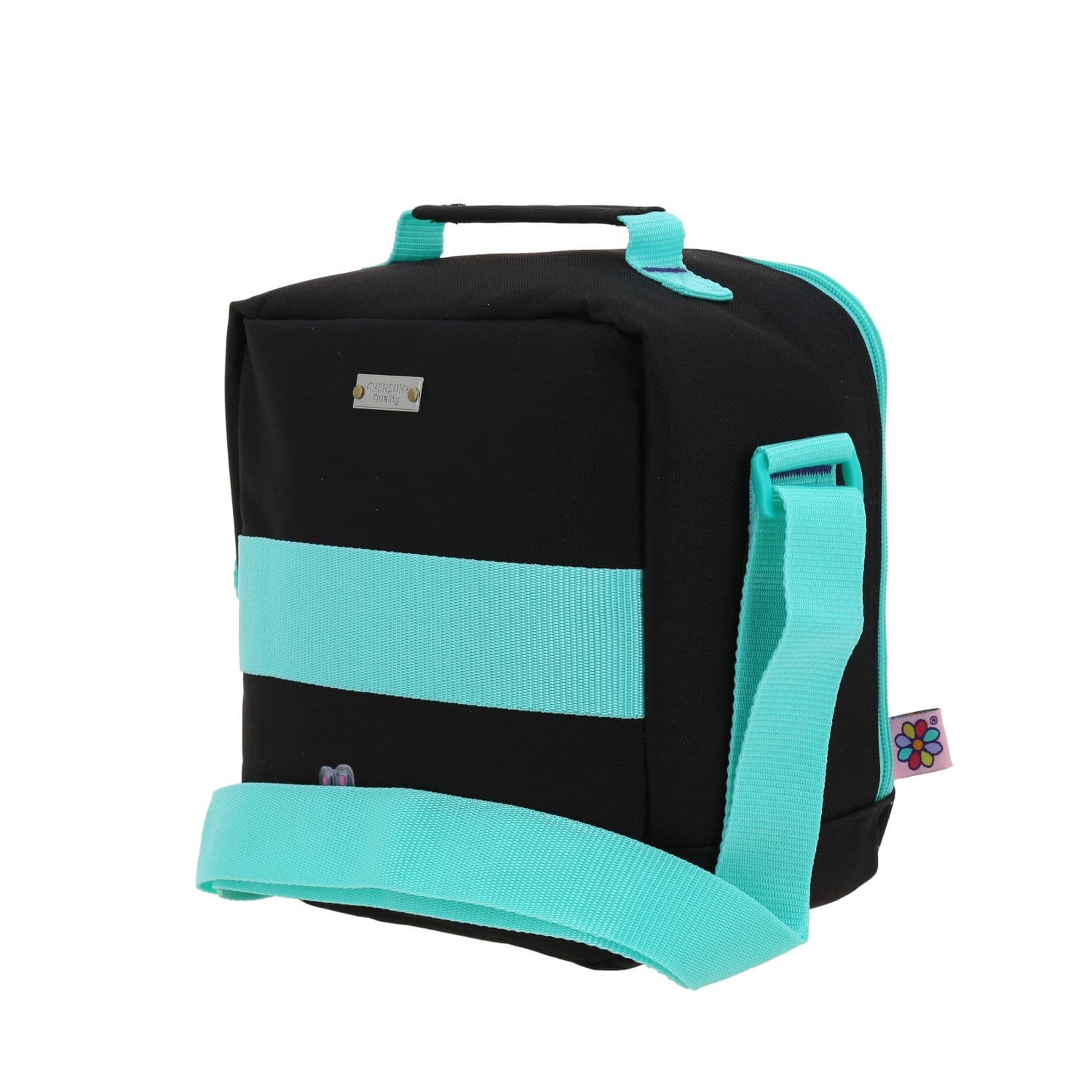 Lonchera escolar térmica Happy Girl by Chenson Negra para niña - Duradera y divertida 5