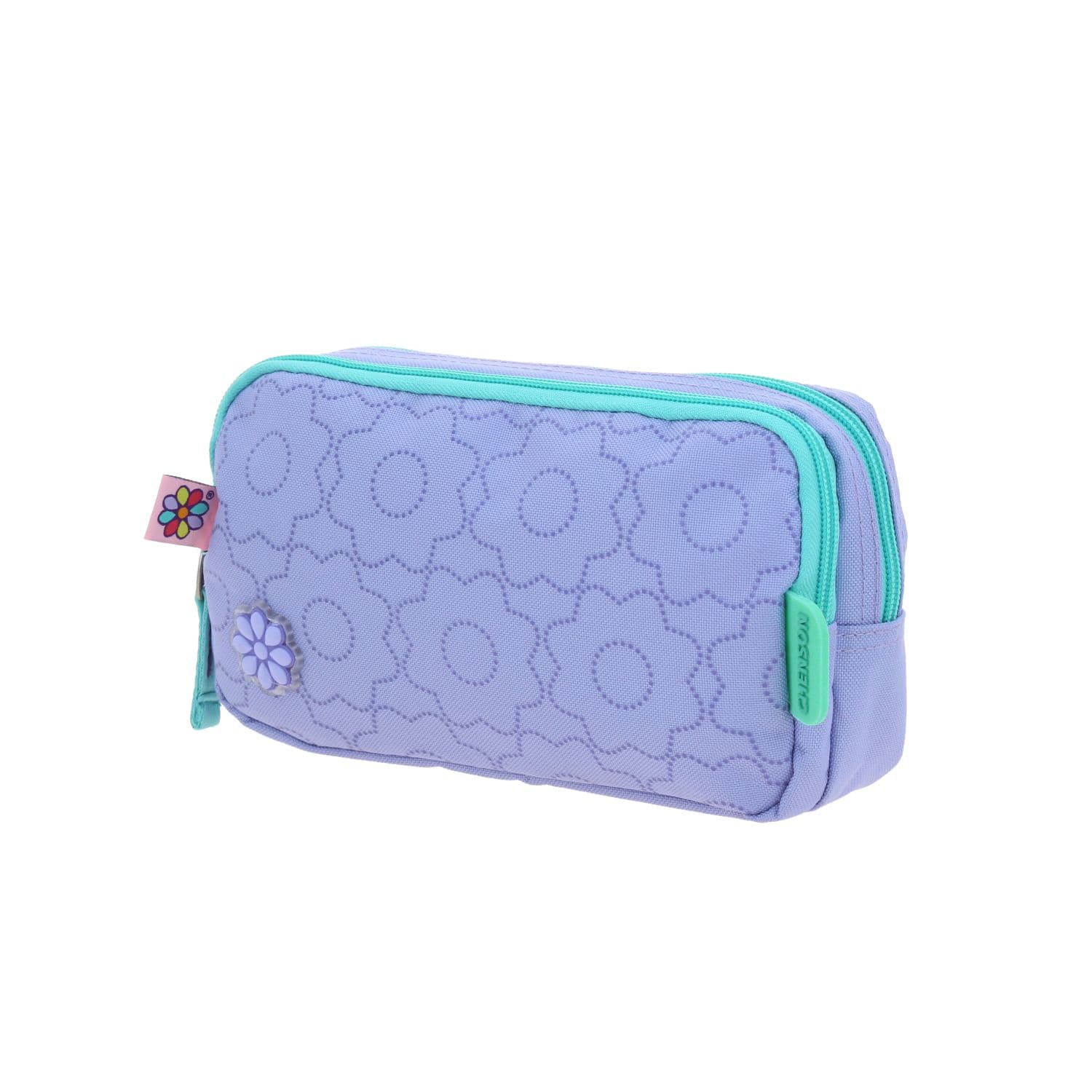 Lapicera escolar para niña Happy Girl by Chenson violeta con doble compartimento 2