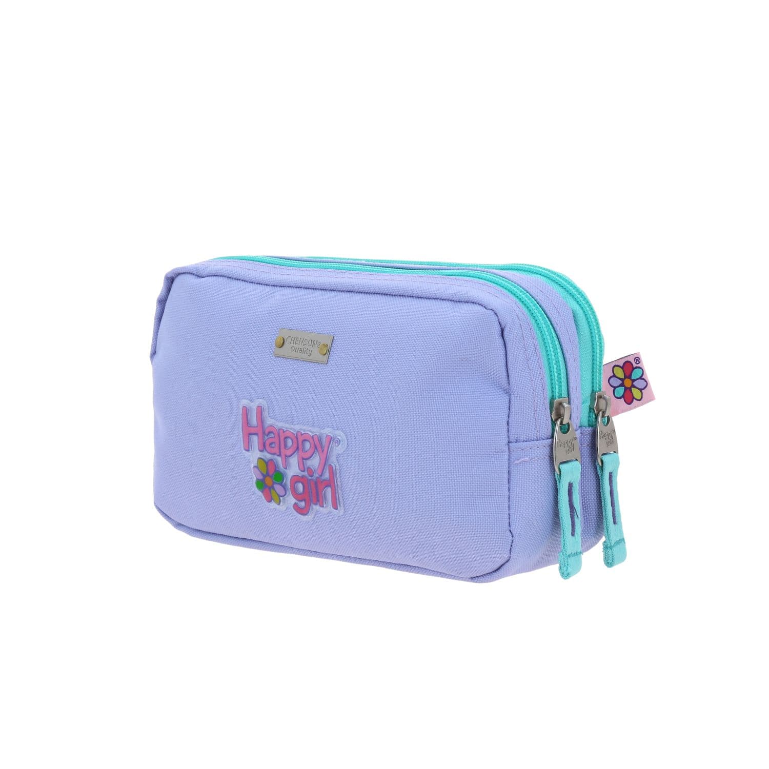 Lapicera escolar para niña Happy Girl by Chenson violeta con doble compartimento 5