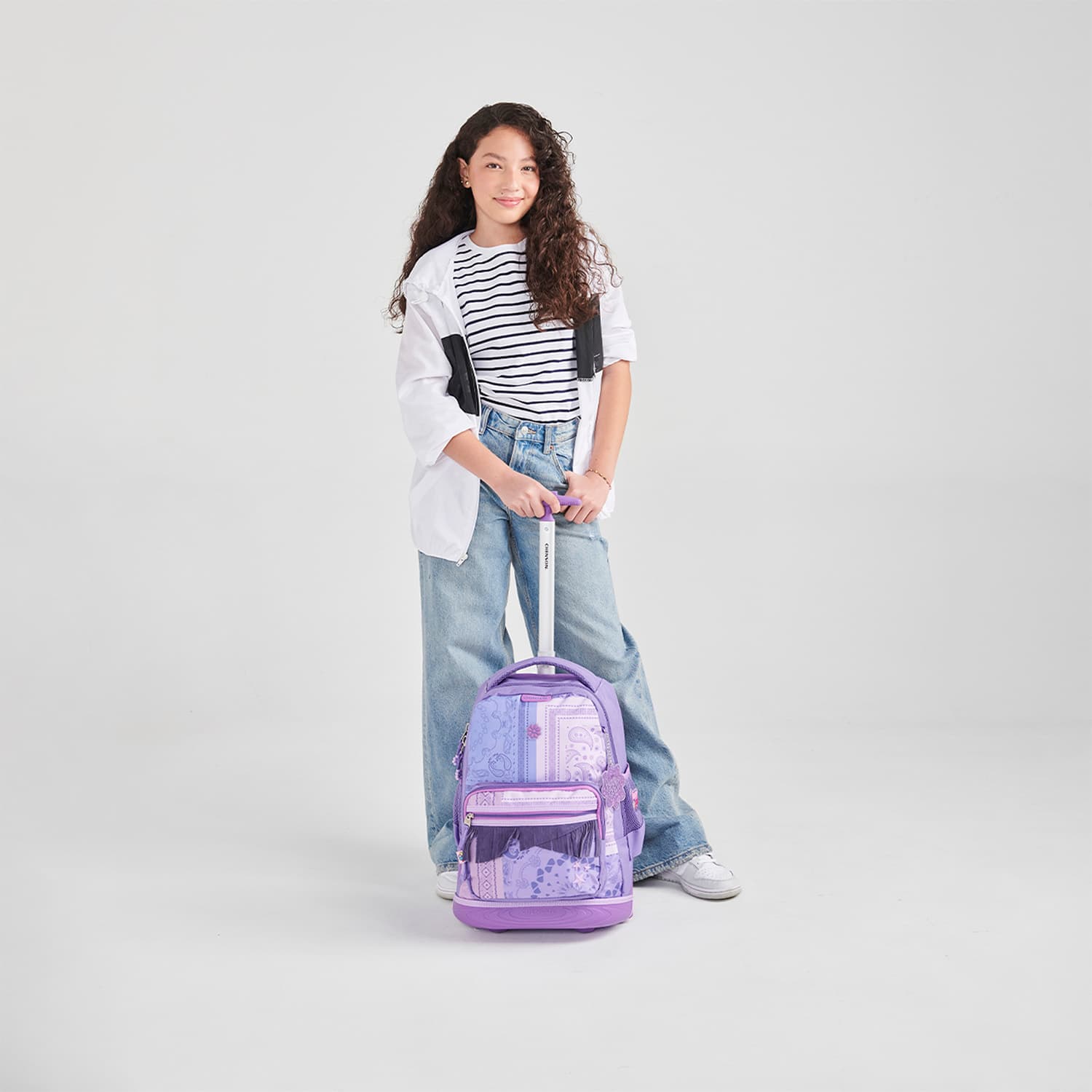 Mochila con Ruedas Happy Girl Uva para Niña - Diversión y Durabilidad - vista 2