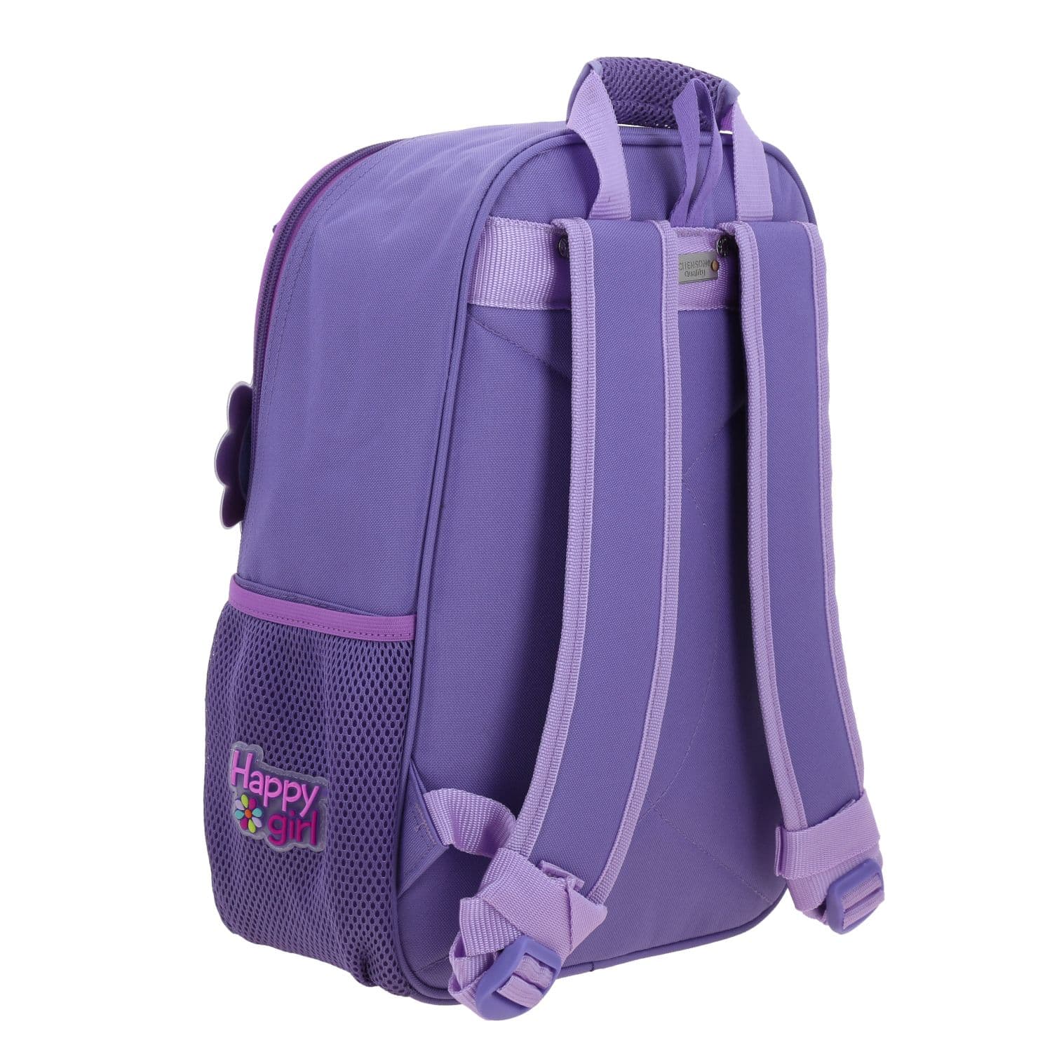 Mochila escolar para niña Happy Girl uva con amplio compartimento 3