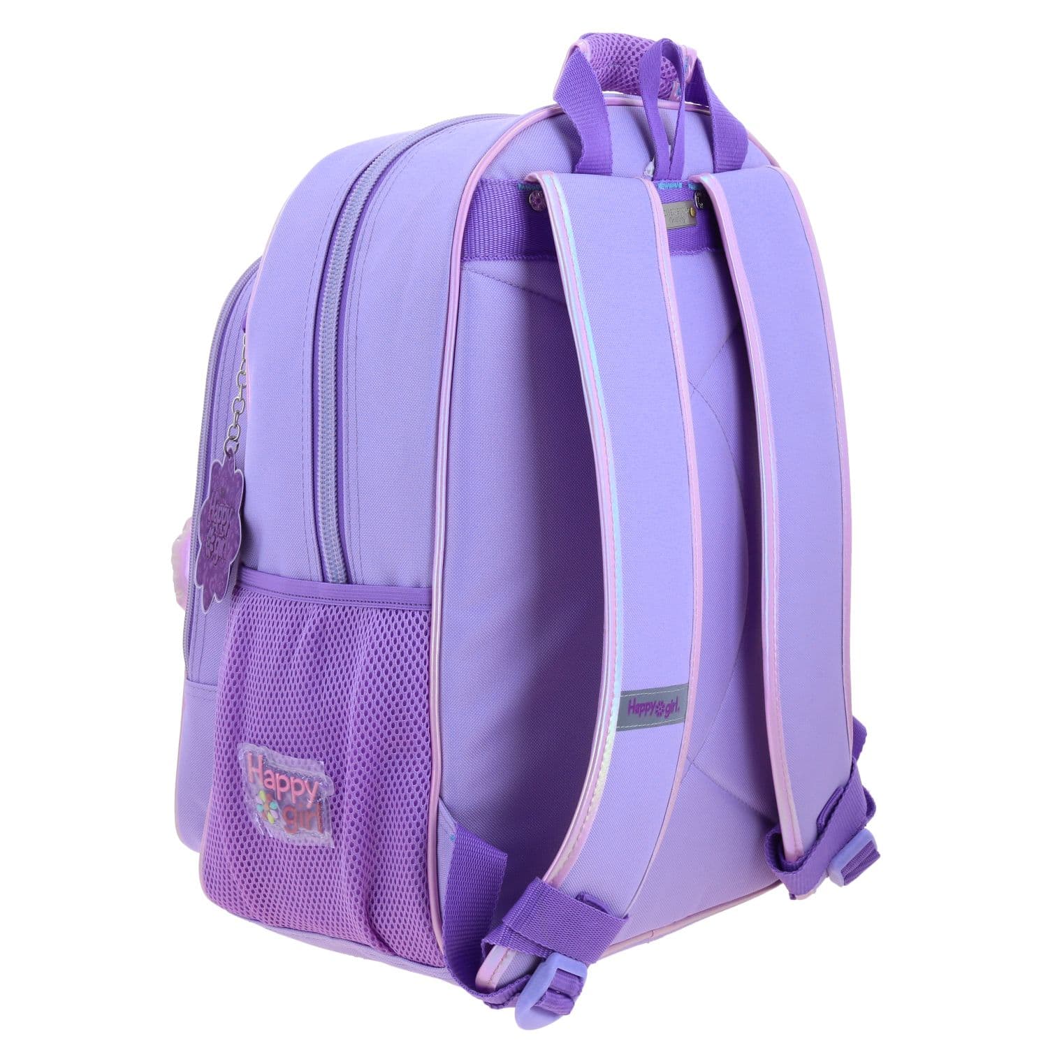 Mochila escolar para niña Happy Girl by Chenson Violeta con amplia capacidad 3