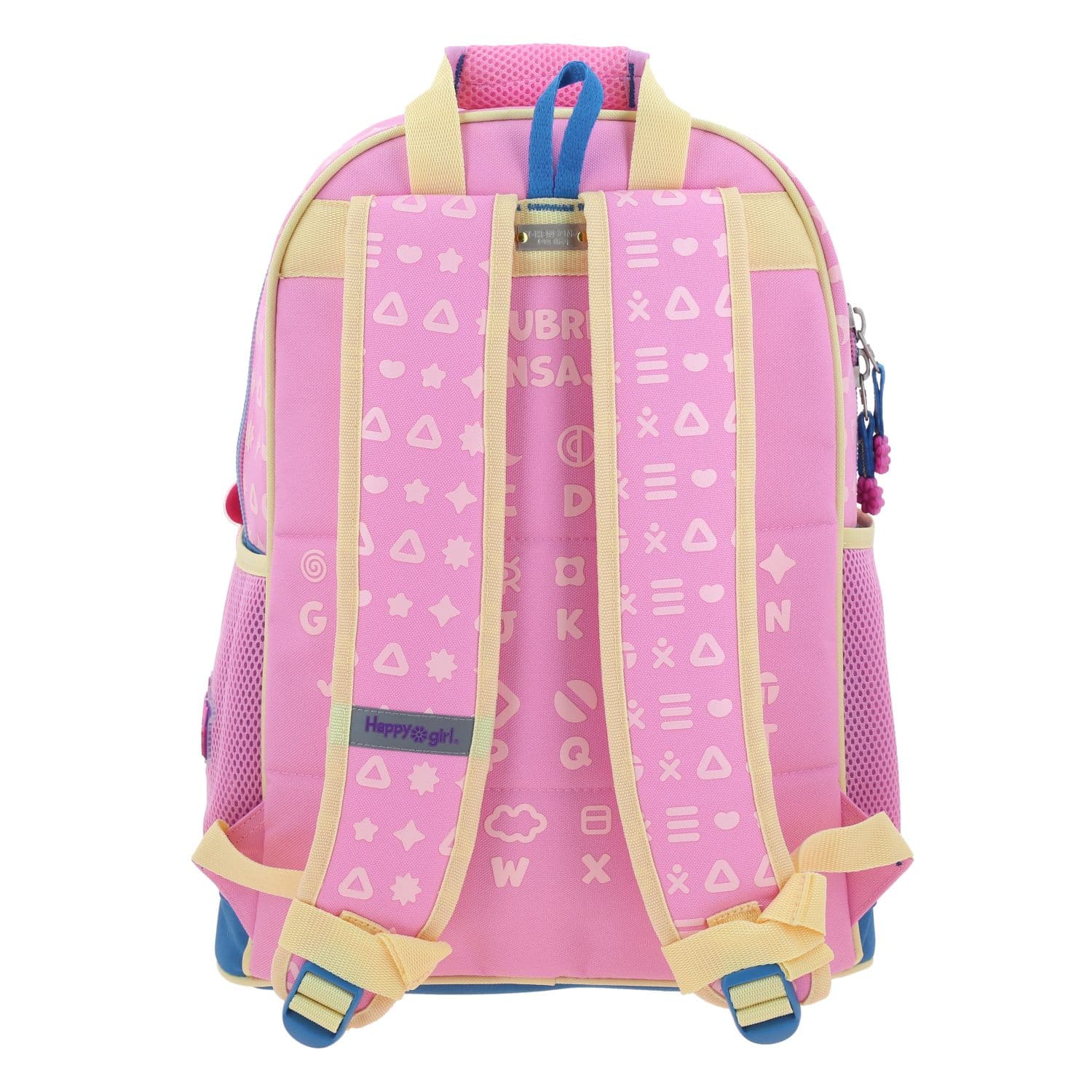 Mochila escolar para niña Happy Girl by Chenson rosa con seguridad y diversión 4