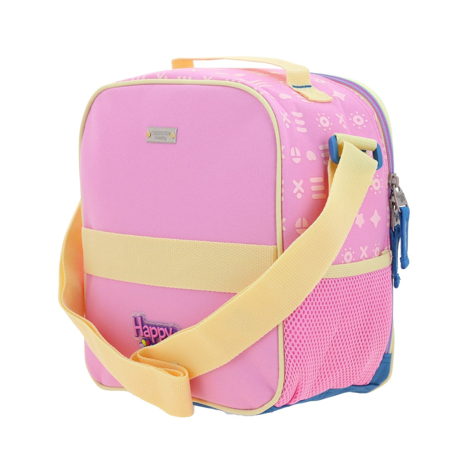 Lonchera escolar térmica Happy Girl Rosa para niña - Duradera y divertida 5