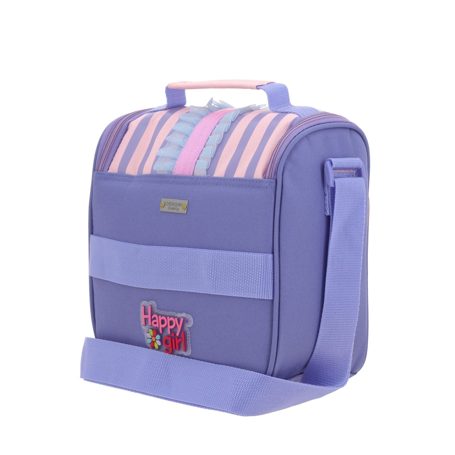 Lonchera escolar Happy Girl by Chenson Rosa con forro térmico 5